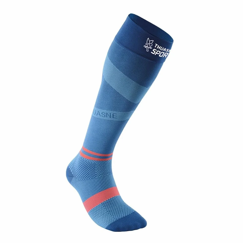 Thuasne Chaussettes Hautes de Compression Running Sport UP ACTIV Compression Dégressive Cheville Mollet Fabriquées France