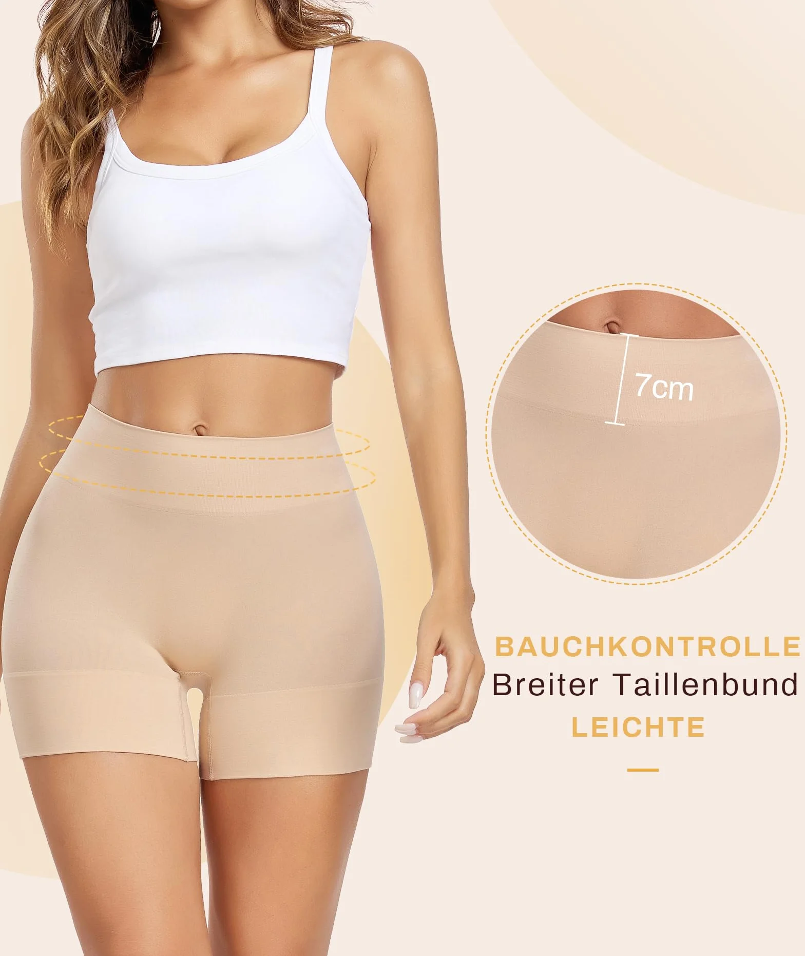 SIMIYA Shorts de Cyclisme pour Femmes, Taille Haute, Sans Coutures, S-3XL