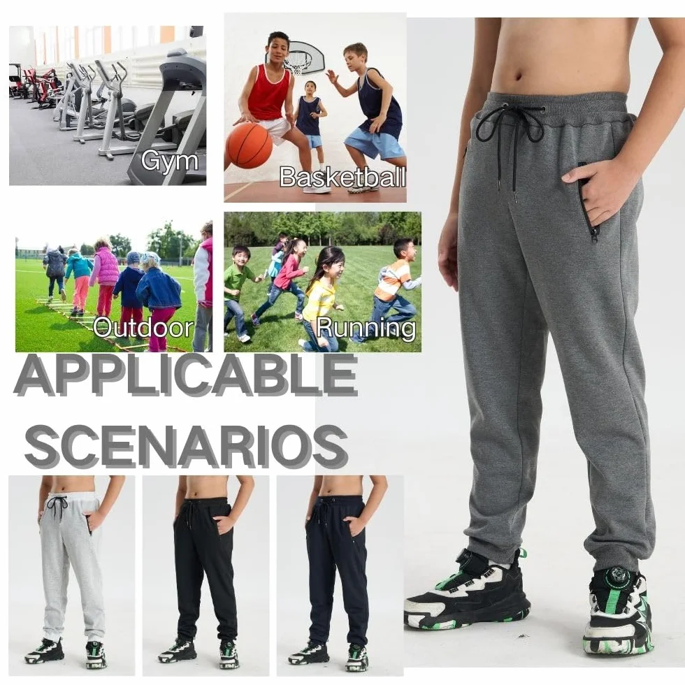 Pantalon de jogging garçon coupe-vent imperméable chaud automne enfants