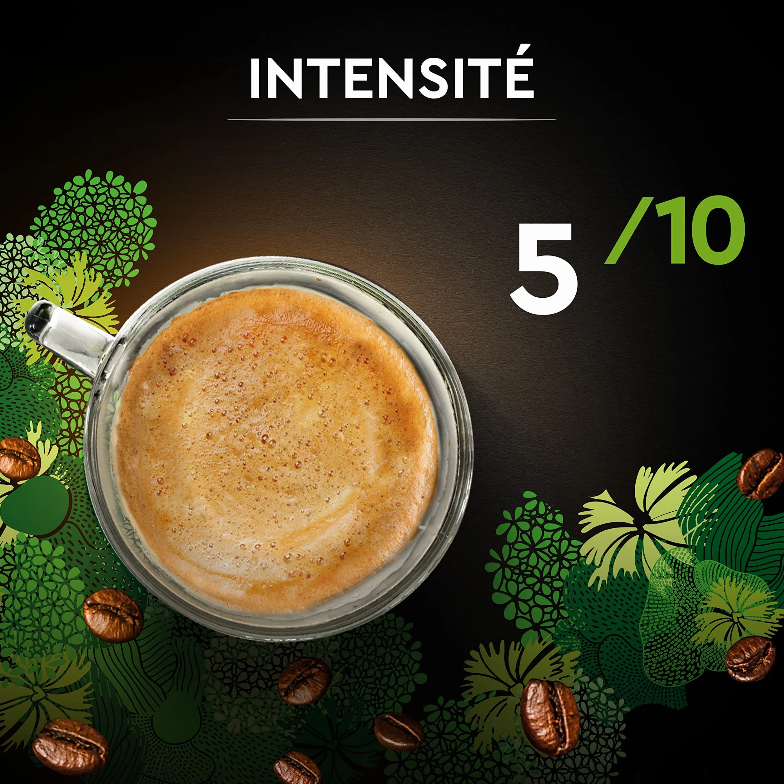 CARTE NOIRE - Café Grain Bio - 100 % Arabica - Origine Amérique Latine - Paquet de 1 kg - Fabriqué en France