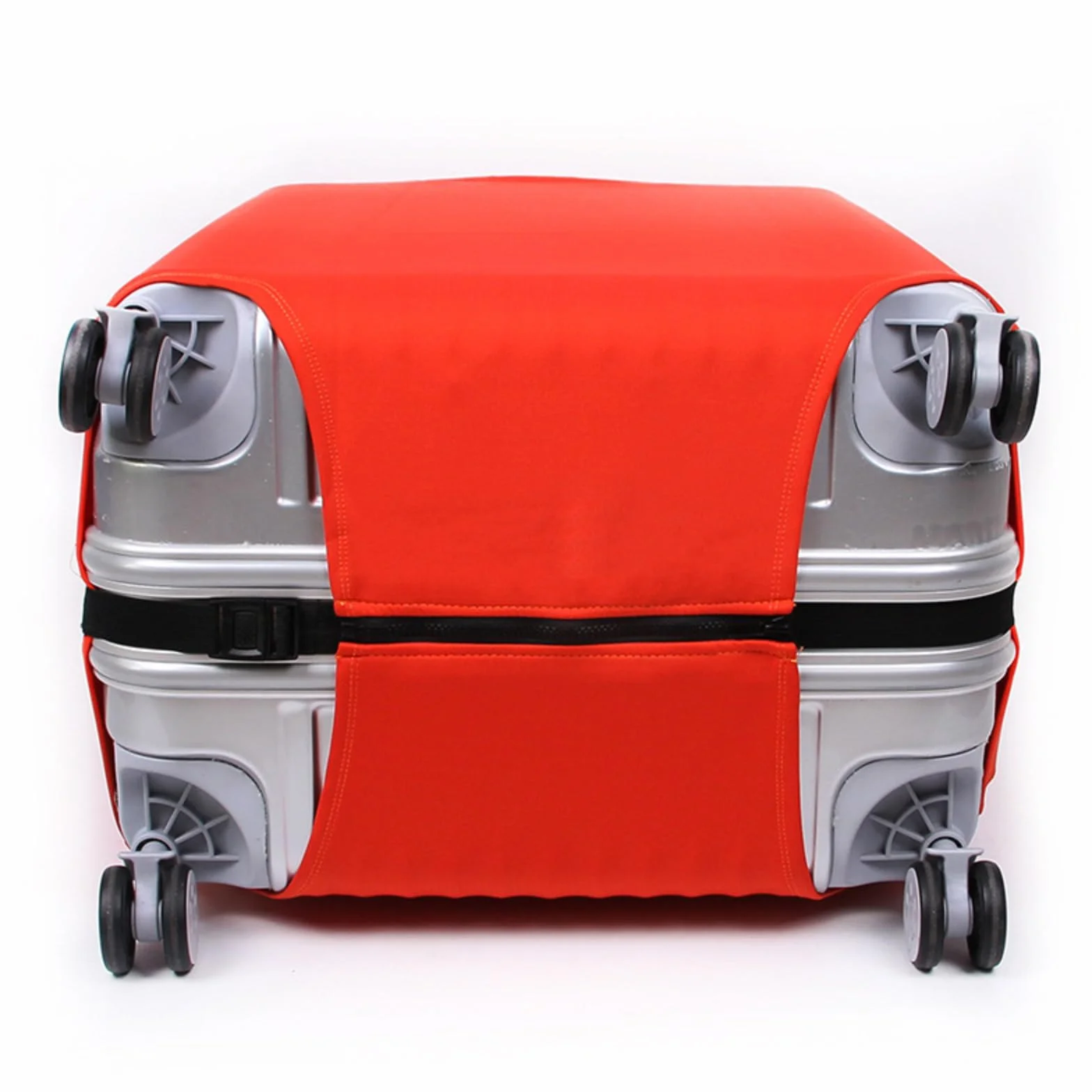 Housse de protection élastique lavable pour valise de voyage avec fermeture éclair, rouge, L