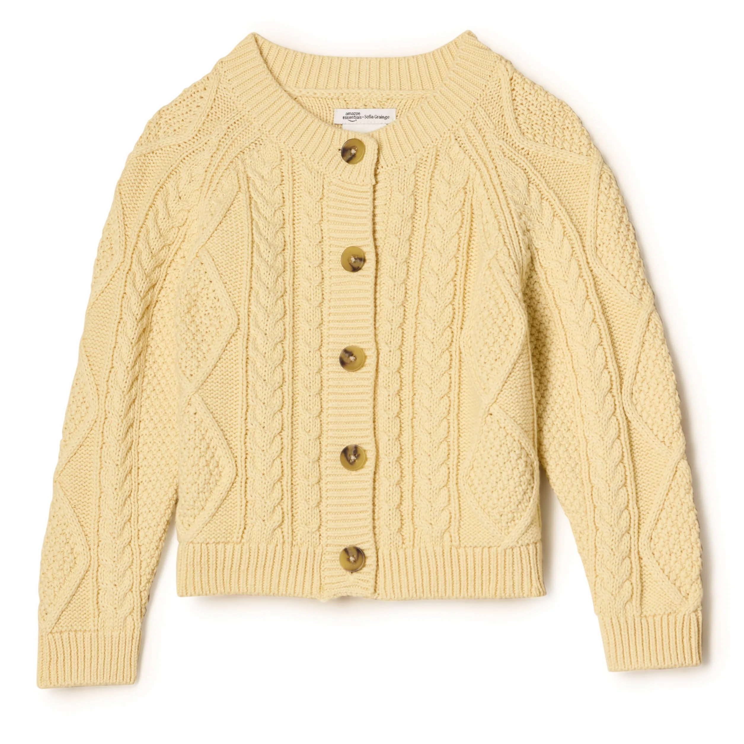Amazon Essentials x Sofia Grainge Gilet a torsades Mixte Bébé Enfante