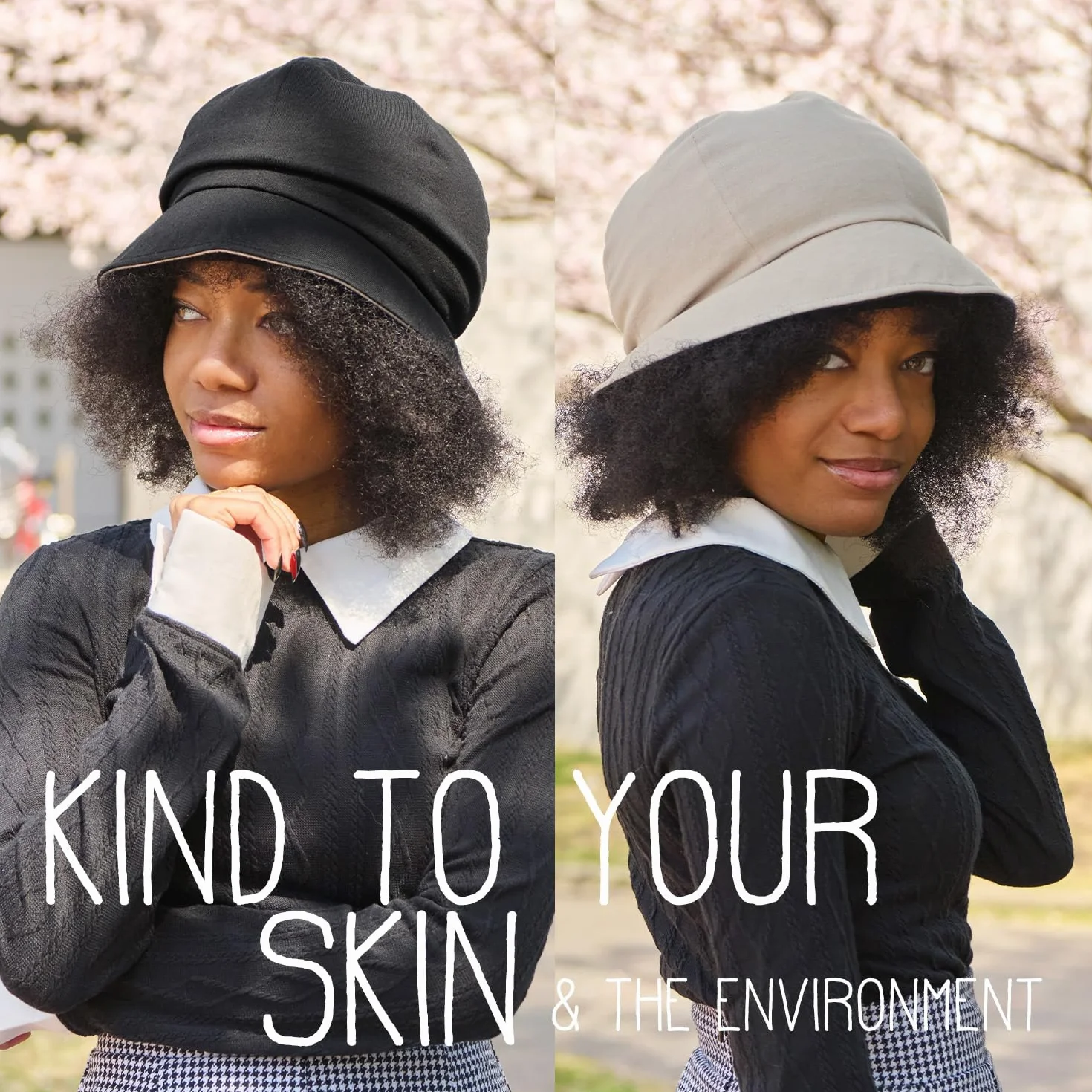 Chapeau De Soleil Coton Bio Mode Japonais Casquette Été Femme Bob Bonnet Chimio Réversible Pliable