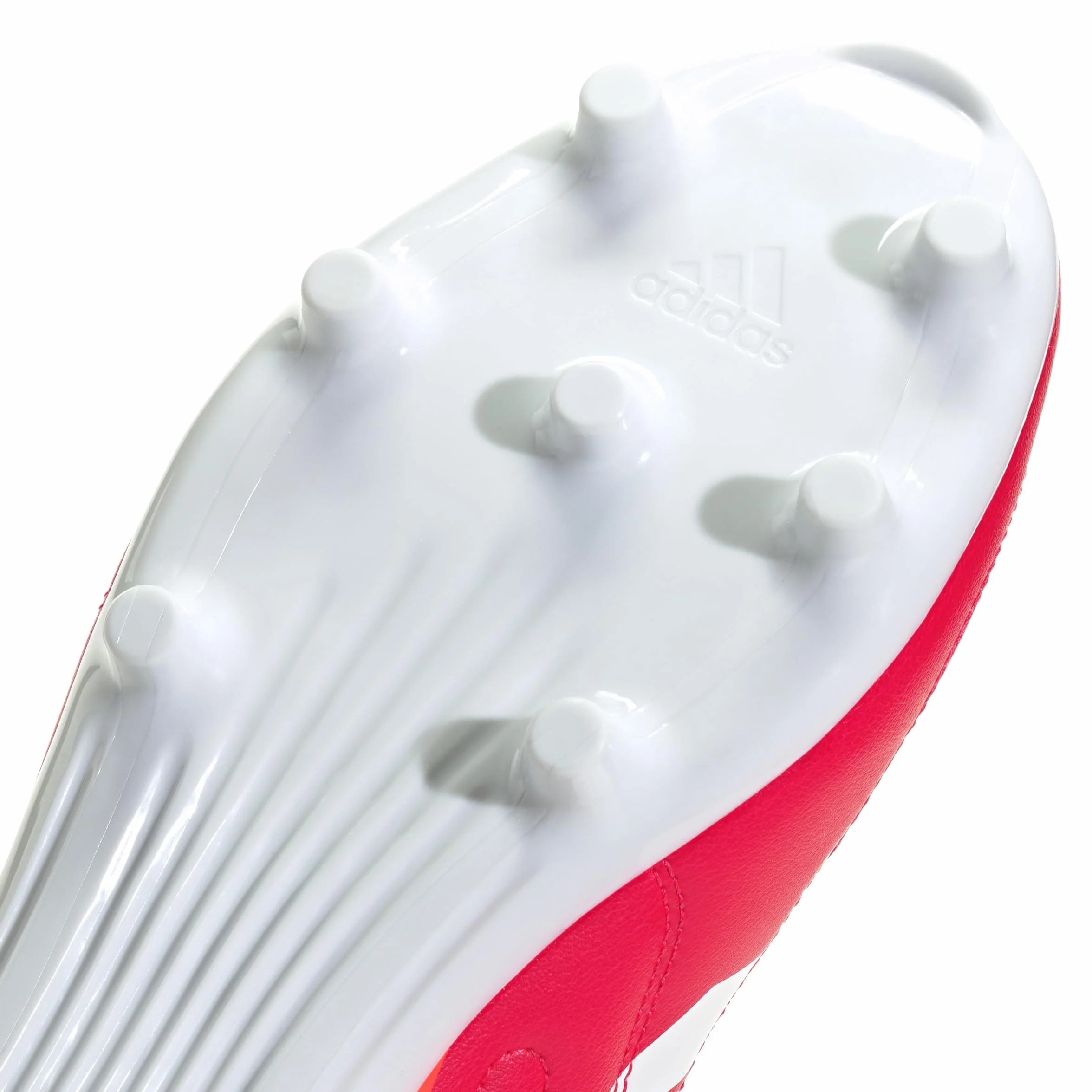 Adidas RS15 Bottes de rugby à terre ferme synthétique rouge