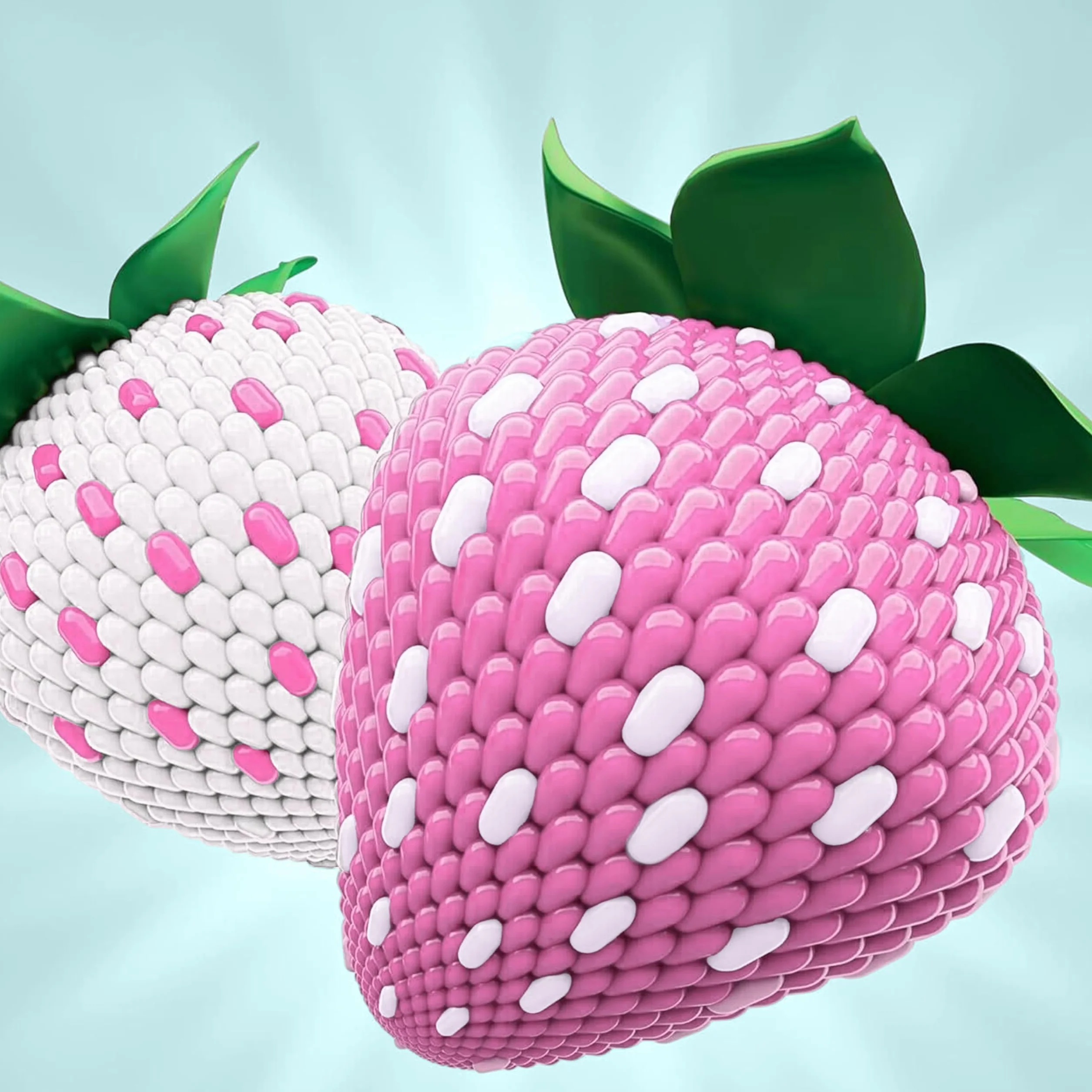 Tic Tac Strawberry Mix Lot de 2 - 60 Mini-Boîtes 120 Bonbons Anniversaire Cadeaux Fêtes