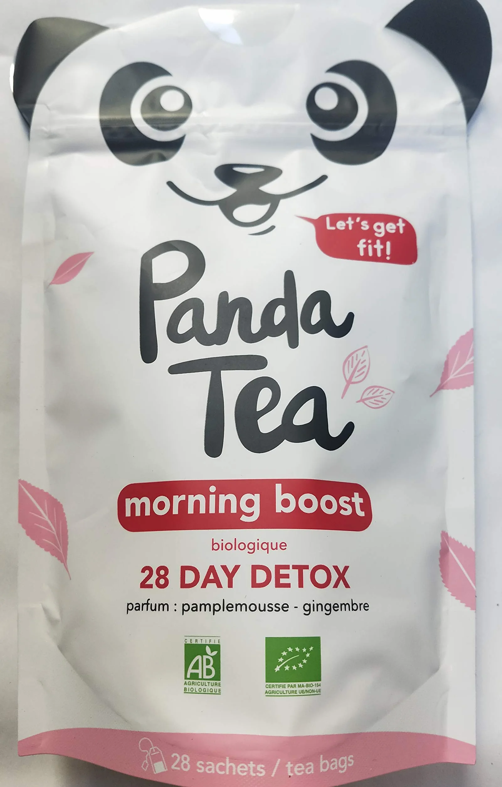 Panda Morning Boost (Thé Vert, Maté Gingembre, Rooibos Ortie, Feuilles De Mûre...) , 28 Unité (Lot 1)