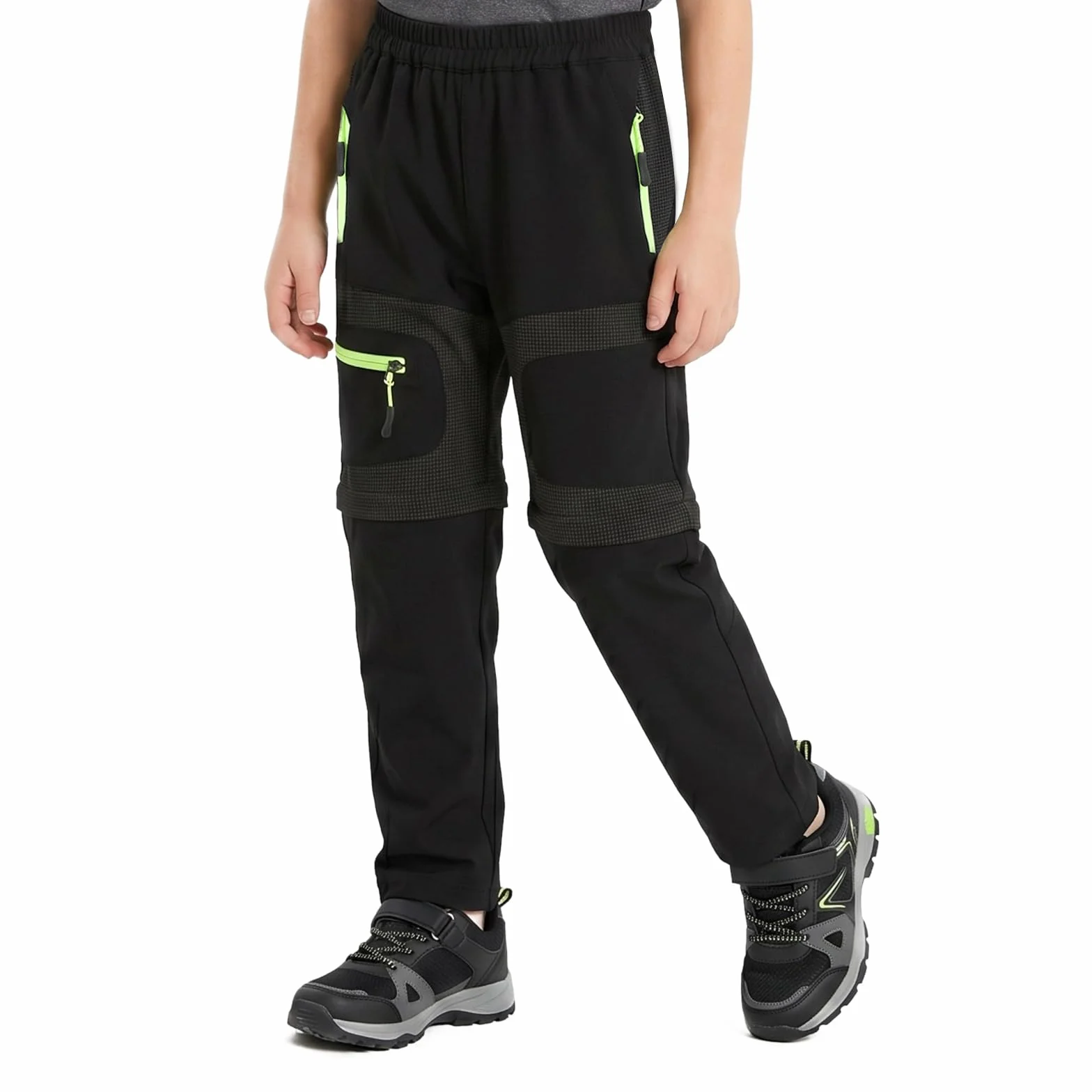 Pantalons de randonnée 2-en-1 Zip Off pour Enfants Garçons Filles Séchage Rapide d'été