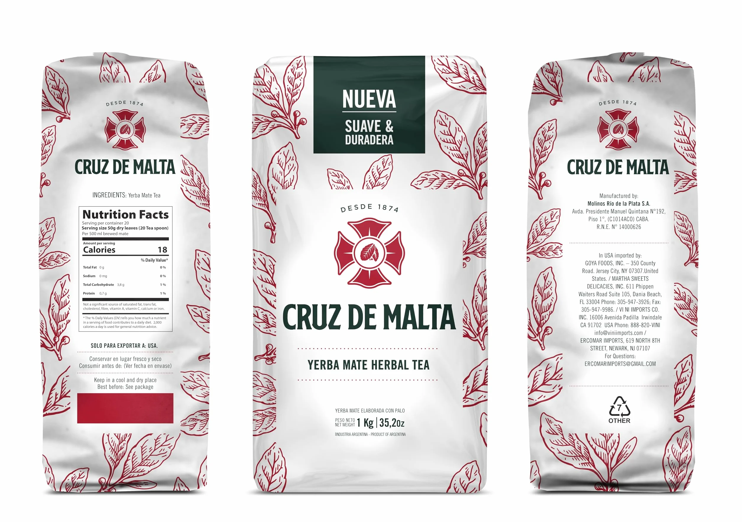 Cruz de Malte Yerba Mate 1 kg