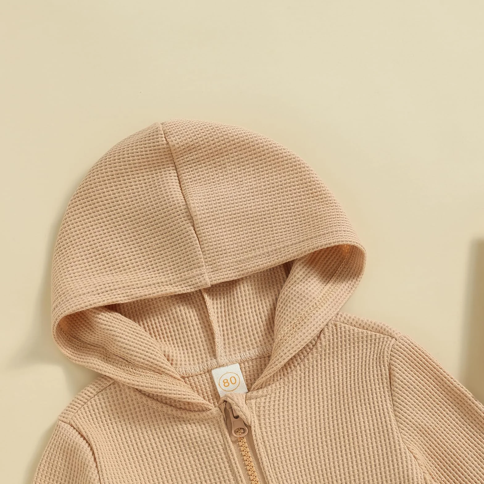 Carolilly Sweat-Shirt à Capuche Zippé Enfant Bébé Unisexe, Veste Garçon Fille Printemps Automne (1-5 ans)