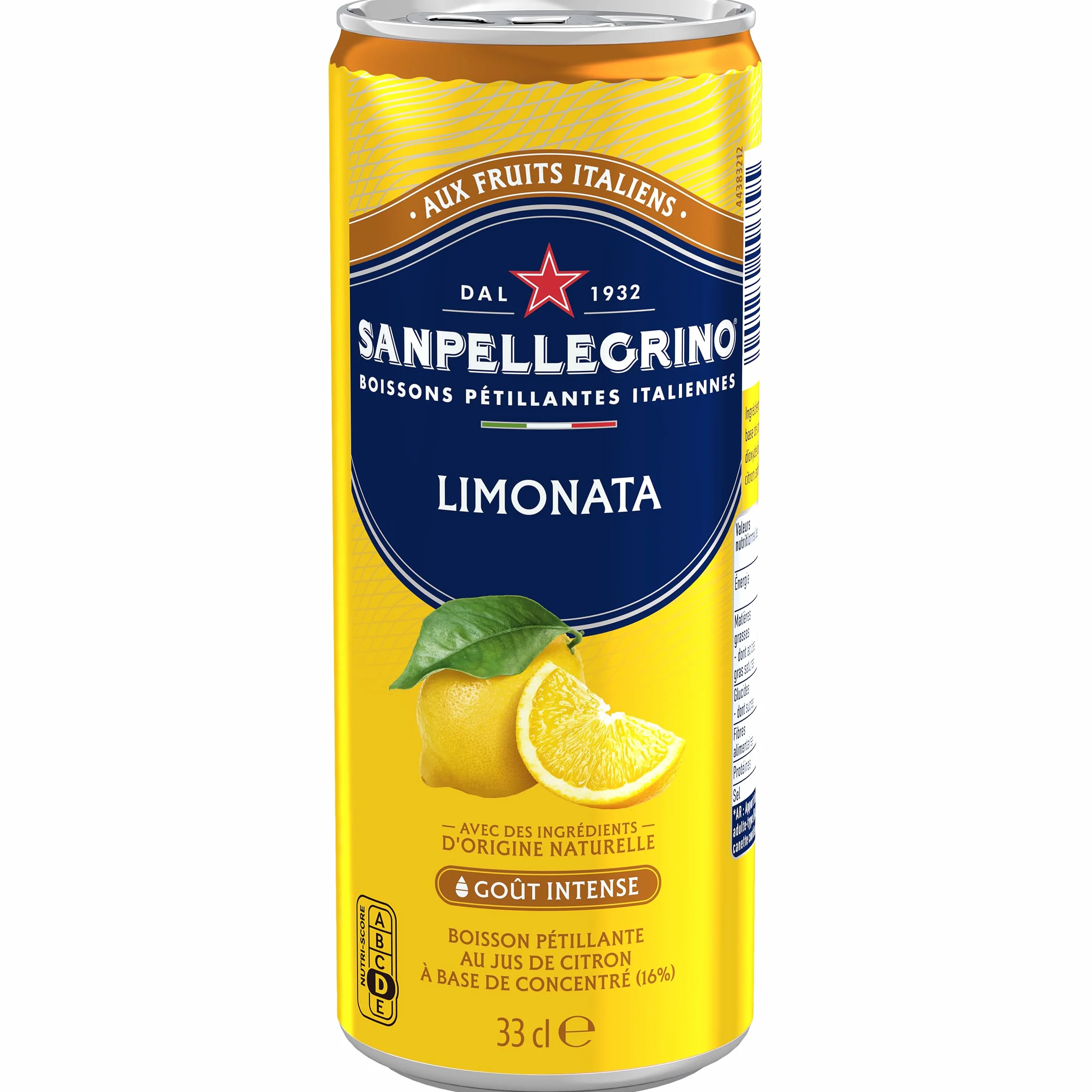 SANPELLEGRINO boisson gazeuse aromatisée Limonata 24 x 33cl