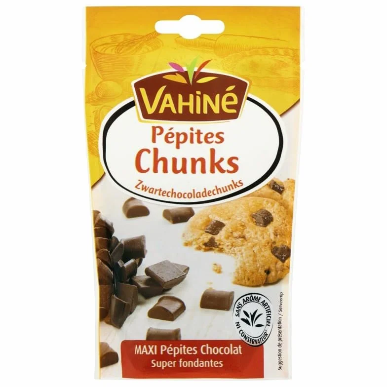 VAHINE | Pépites Chunks Chocolat Noir 100G | Lot De (3) | livraison offerte