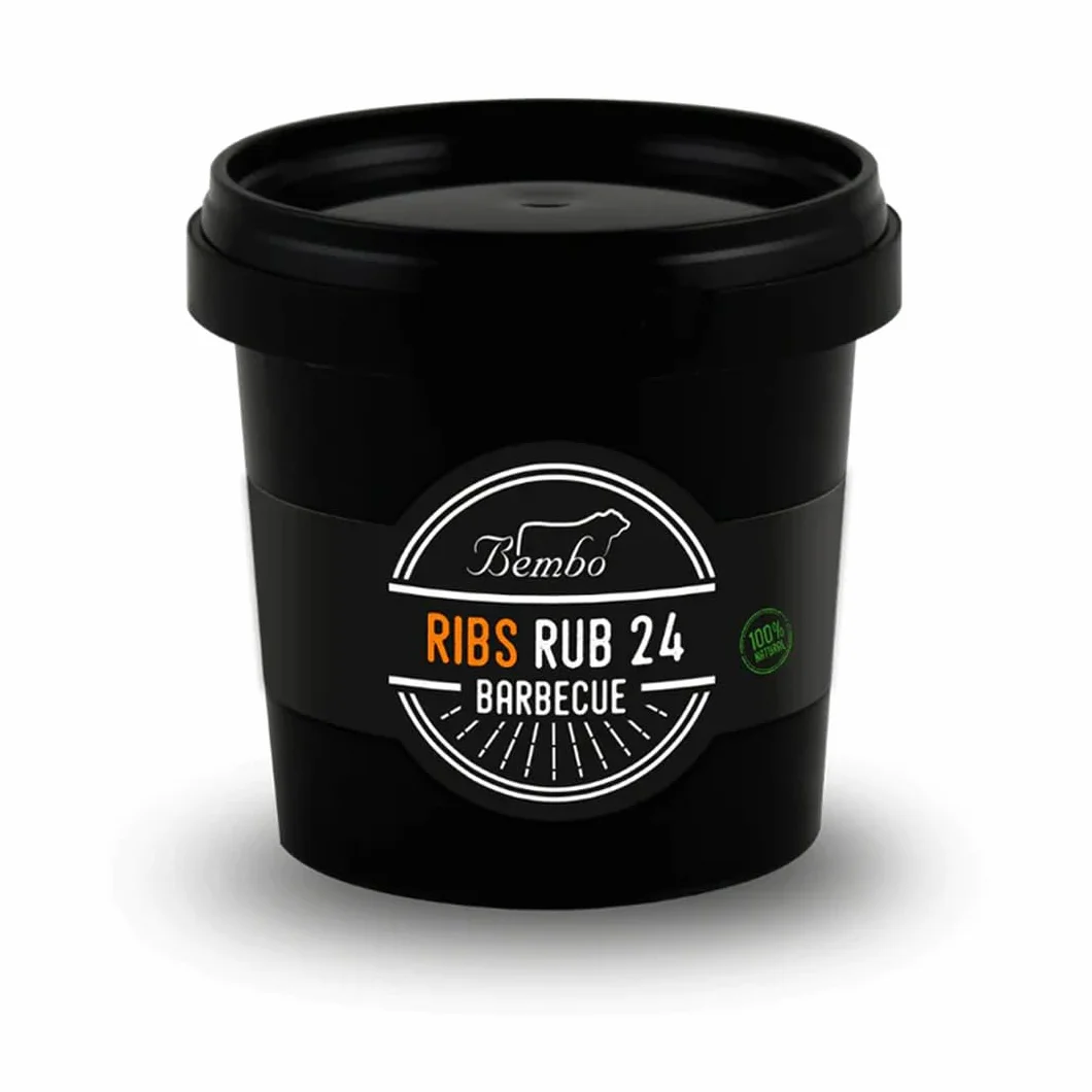Rub BBQ Ribs 24 Bembo – 500 g - Mélange d’Épices pour Travers de Porc – Marinade Sèche Barbecue – Idéal Grill et Fumage – Made in Italy