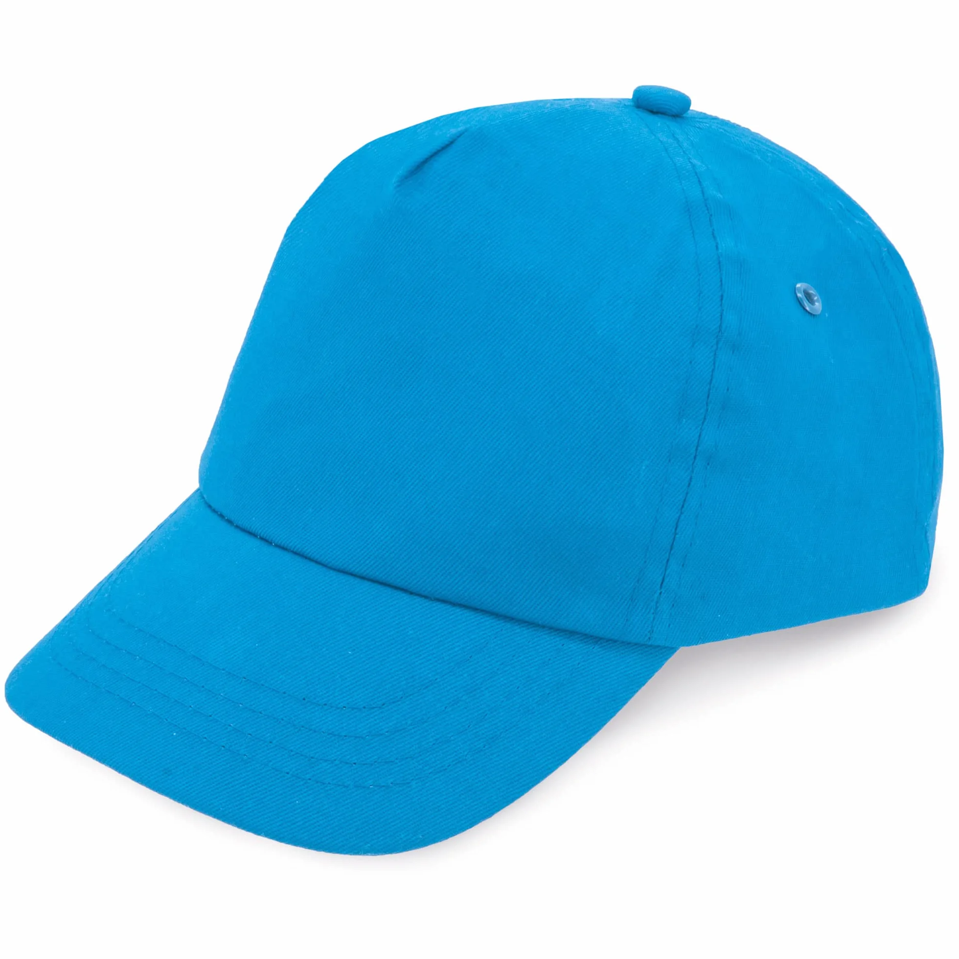 Makio Casquette de baseball 5 panneaux 100% coton avec trous d'aération fermeture réglable pour enfants 4-13 ans