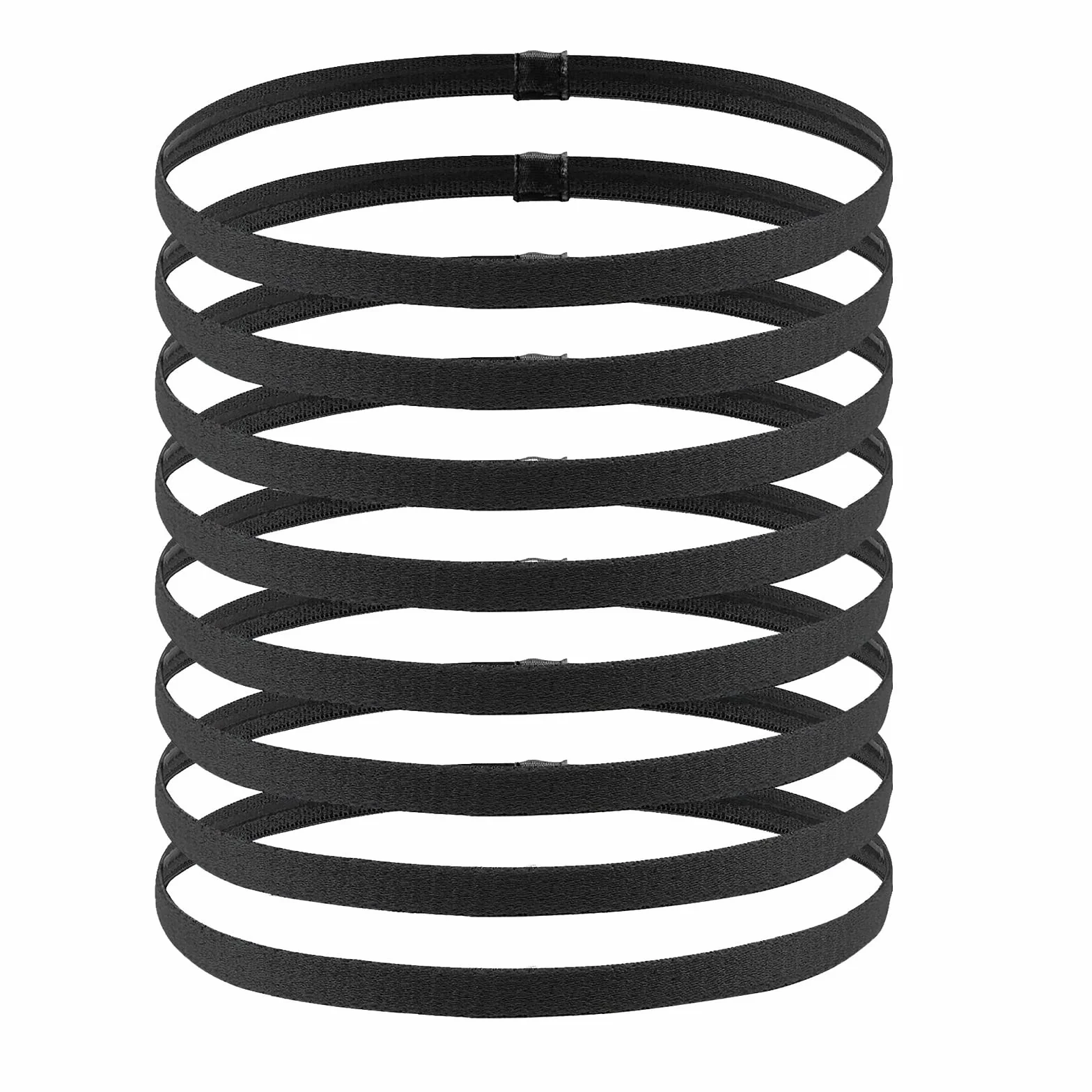 Bandeau Cheveux Homme Élastique Antidérapant Sport Yoga Football Jogging 8 Pièces