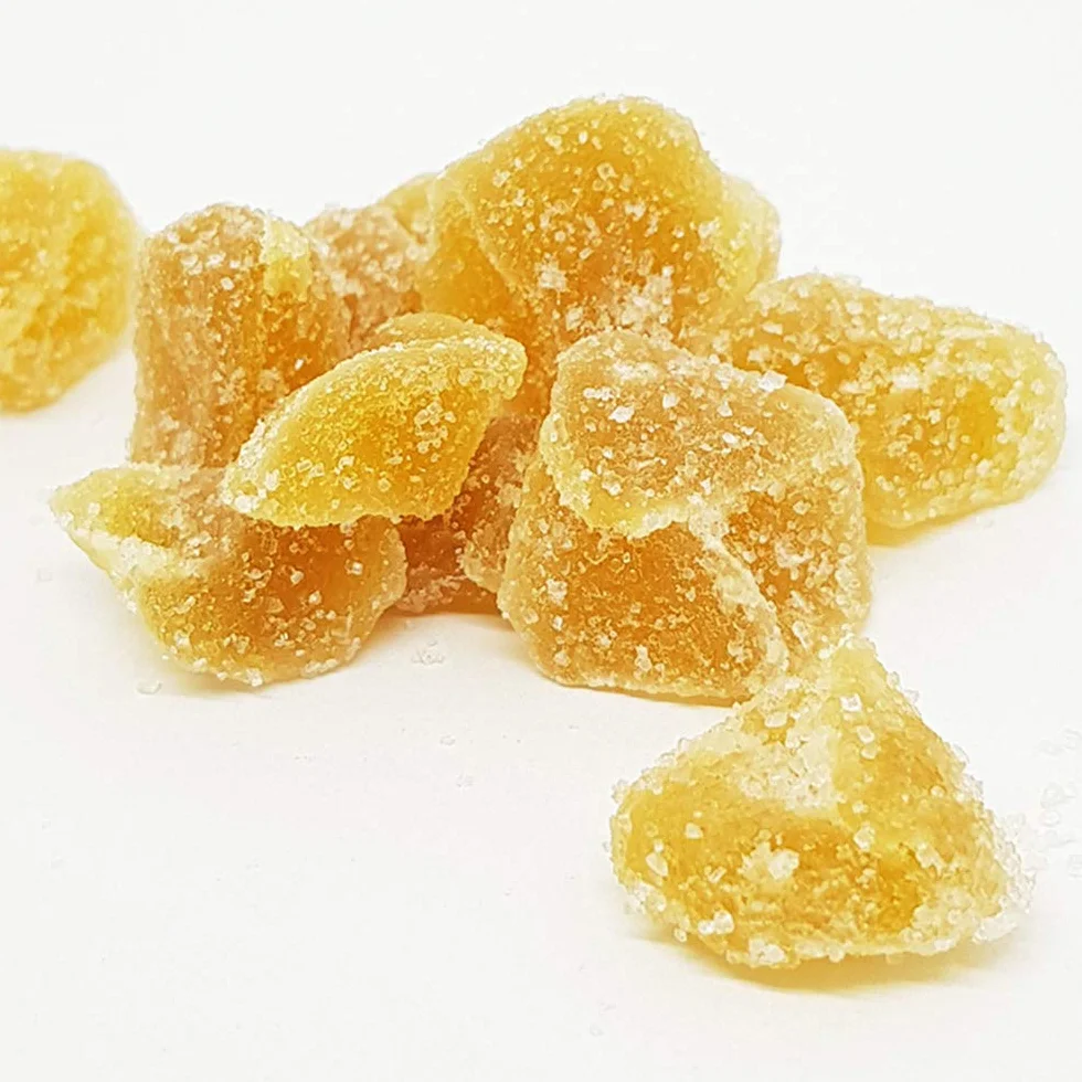 Gingembre confit BIO en cubes 5 kg Sachet vrac Fruit confit Sans conservateur