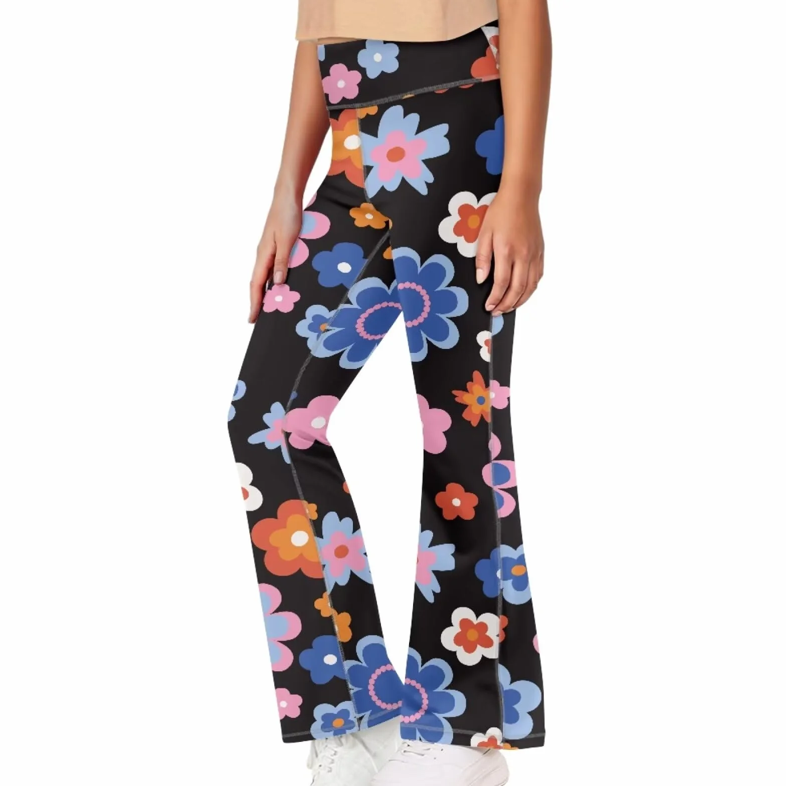 Leggings athlétiques pour filles - Pantalon de danse pour enfants taille haute