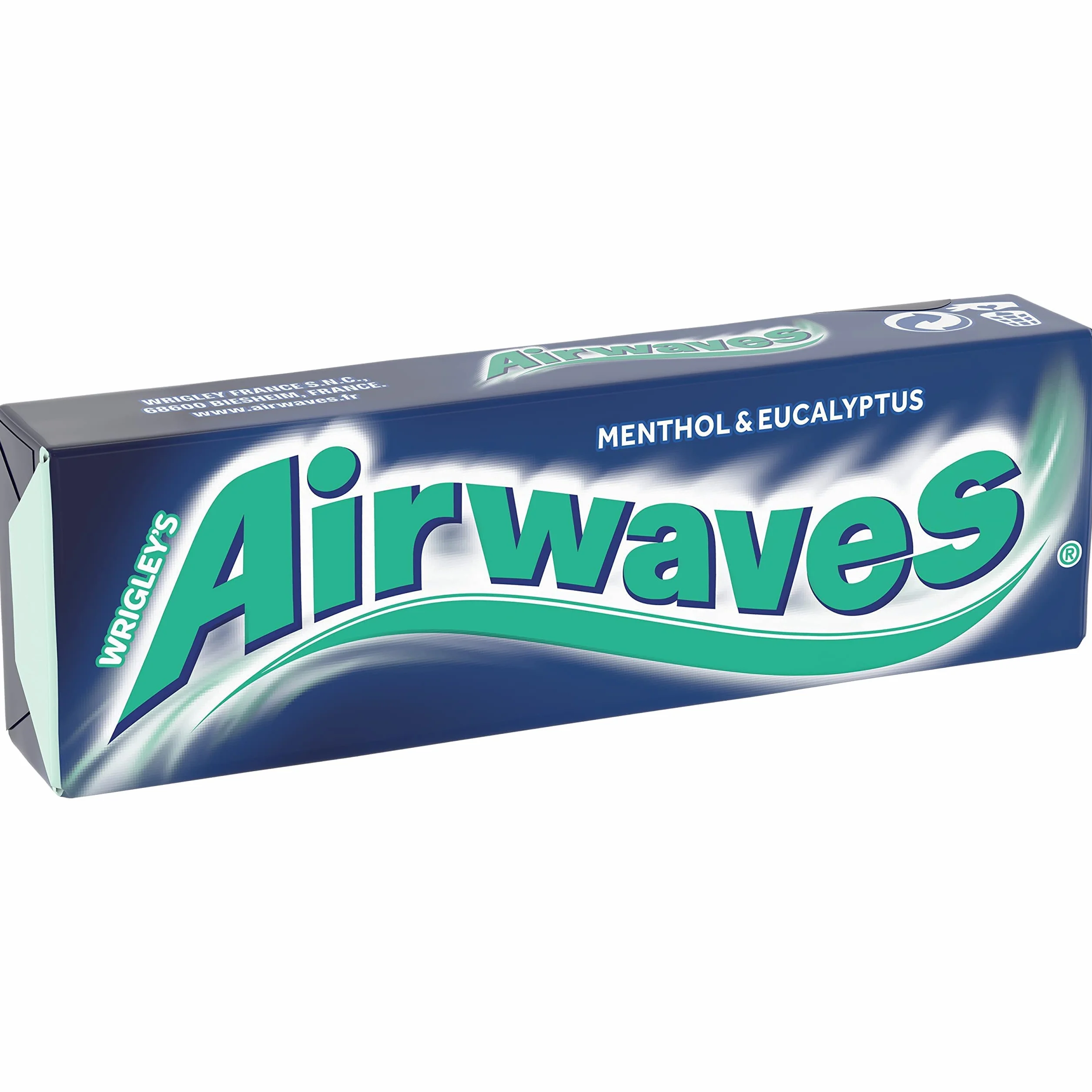 AIRWAVES Chewing Gum Sans Sucre Goût Menthol et Eucalyptus 30 Paquets 300 Dragées 420g