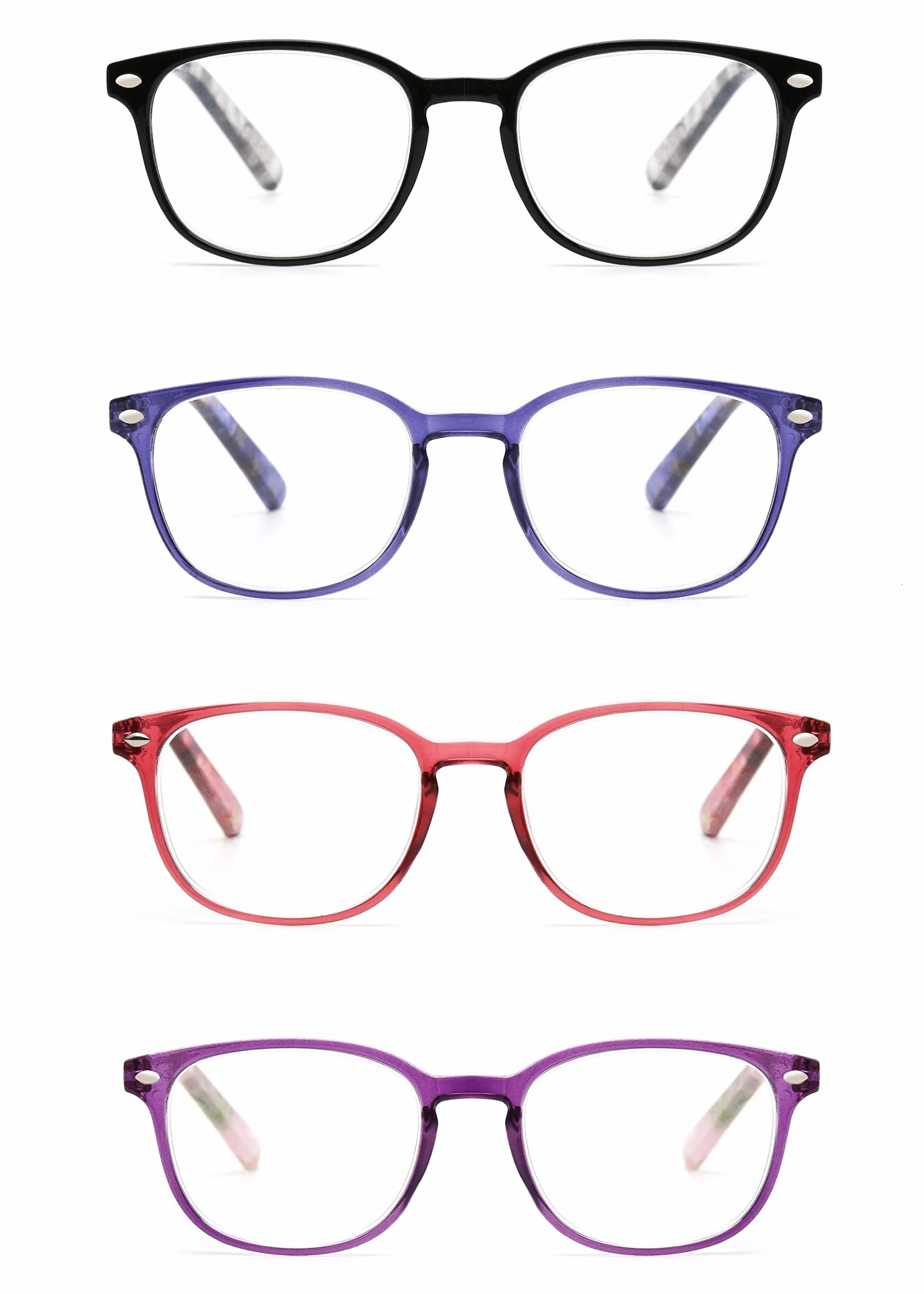 Lunettes de Lecture Charnière à Ressort Presbyte Hommes Femmes Carré