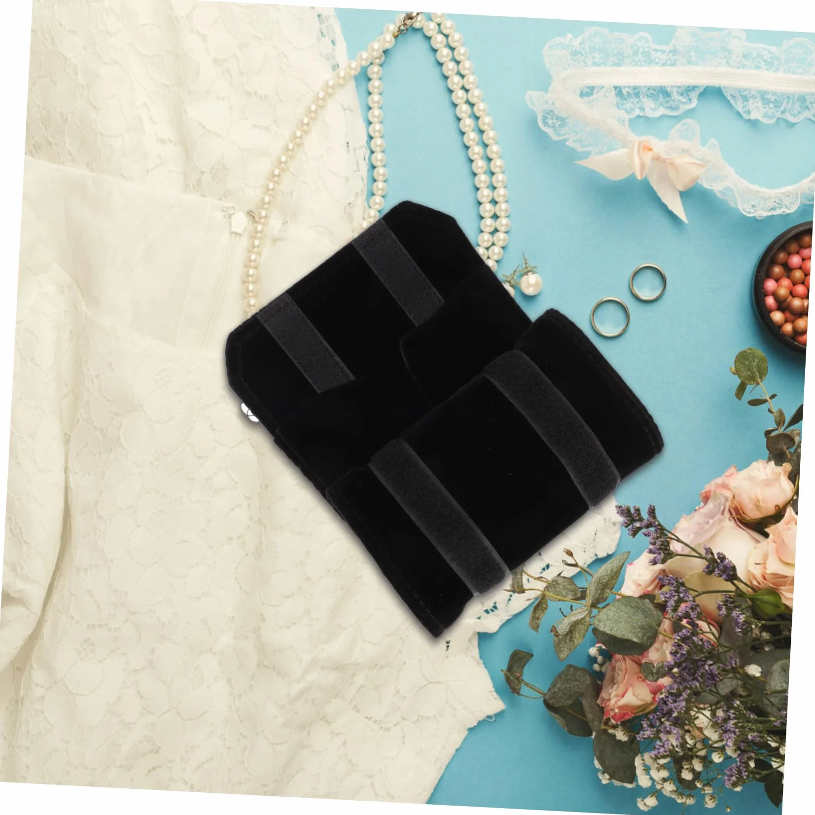 Alipis 3 pièces Organisateur de voyage pour bijoux Pochette pour anneaux et accessoires de rangement