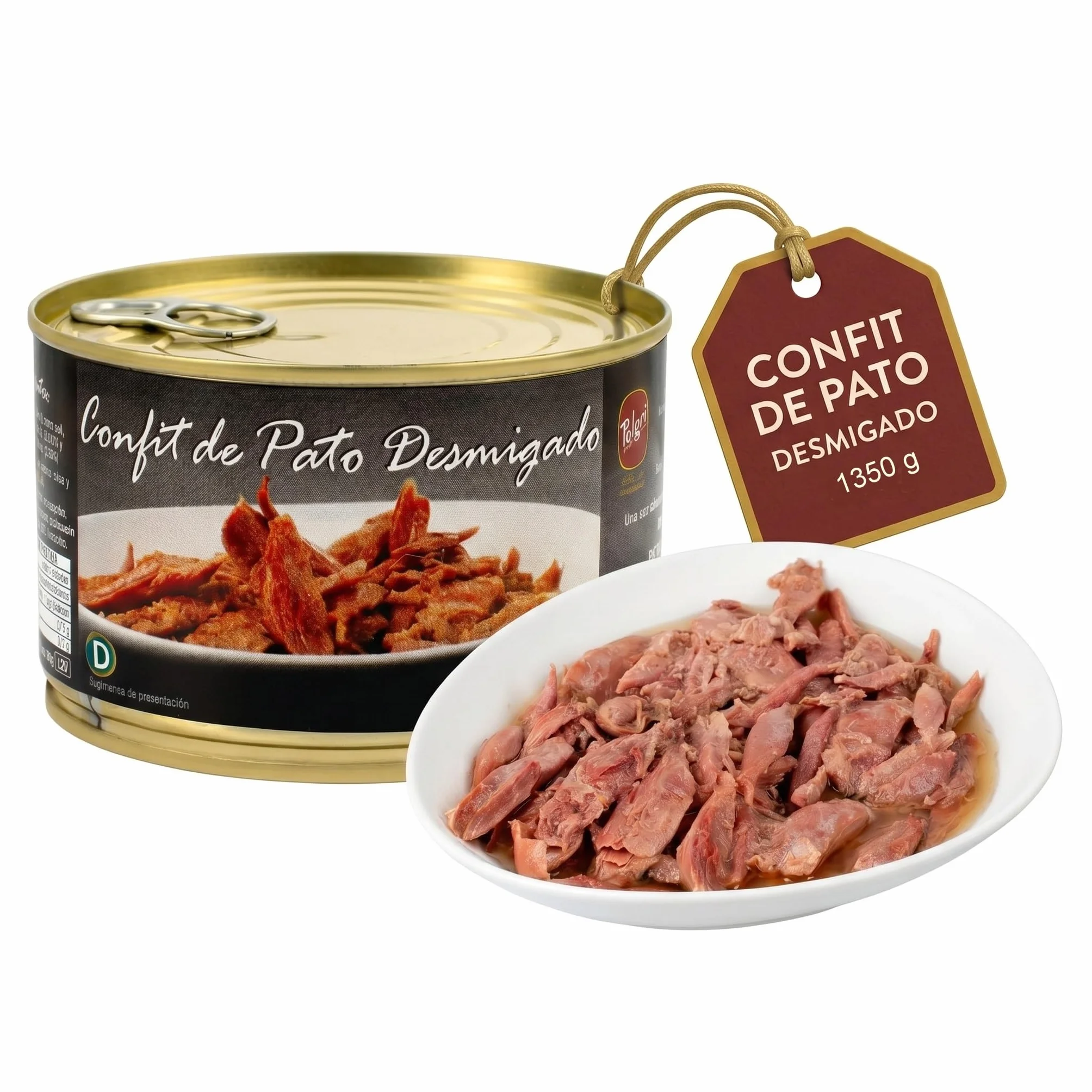 Confit Canard démigé Polgri 1350 g