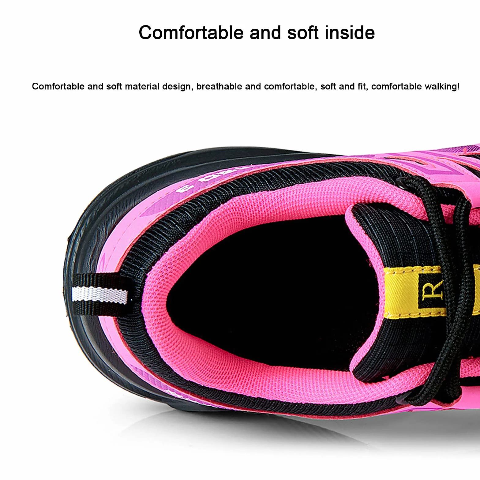 AGYE Chaussures de Cyclisme Femmes VTT Vélo Route Respirantes Antidérapantes Baskets D'équitation sans Verrouillage Purple EU38