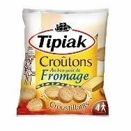 TIPIAK - Croûtons Fromage 90G - Lot De 4 - livraison offerte