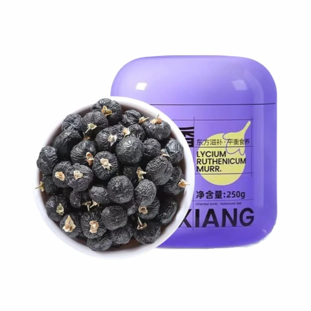 Goji Noir De Qualité Supérieure | 250g / 8,82oz | Sans Soufre | Sans Additifs, Naturel | Idéal Pour Les Cadeaux Et Le Bien-être Quotidien