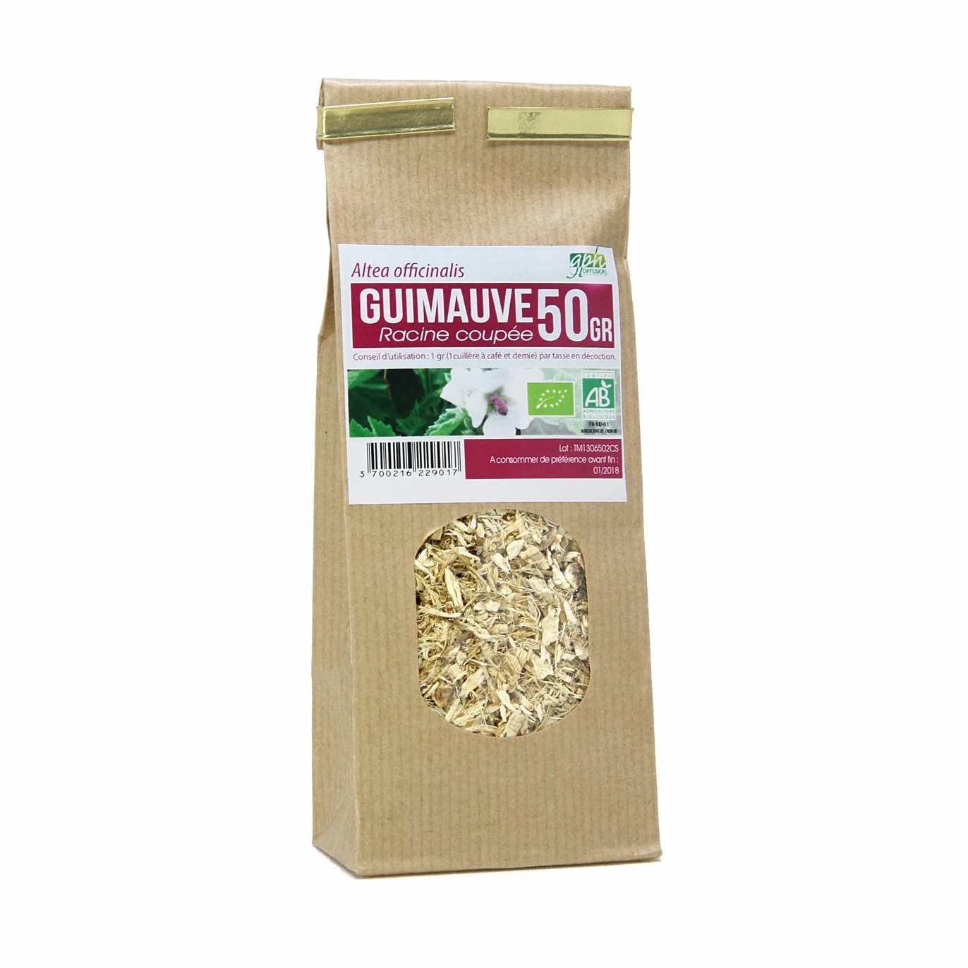 Tisane Guimauve racine Bio (Altea Officinalis) - 50 g