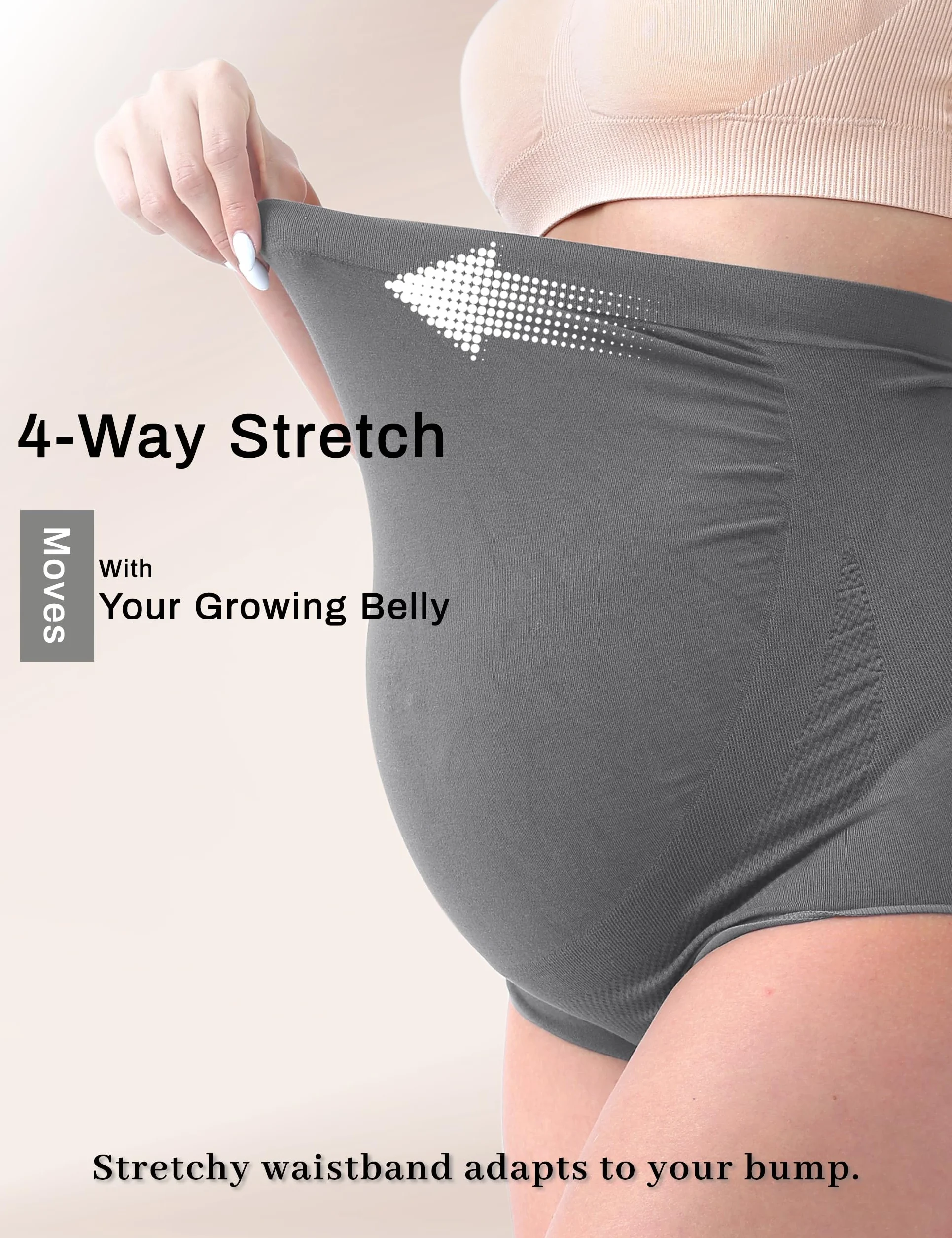 SUNNYBUY Culotte de Grossesse Taille Haute sans Couture pour Femme