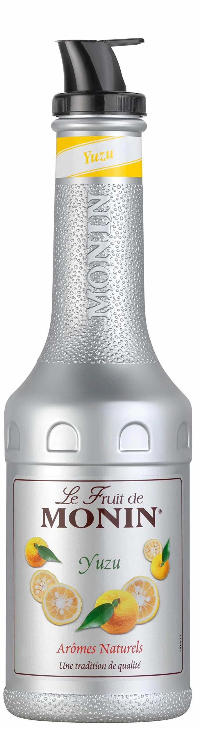 MONIN Yuzu Mélange de fruits purée 1 L pour cocktails, smoothies et cocktails Sans allergènes Saveurs et colorants 100 % naturels Purée de yuzu et sirop de sucre hybride 2 en 1