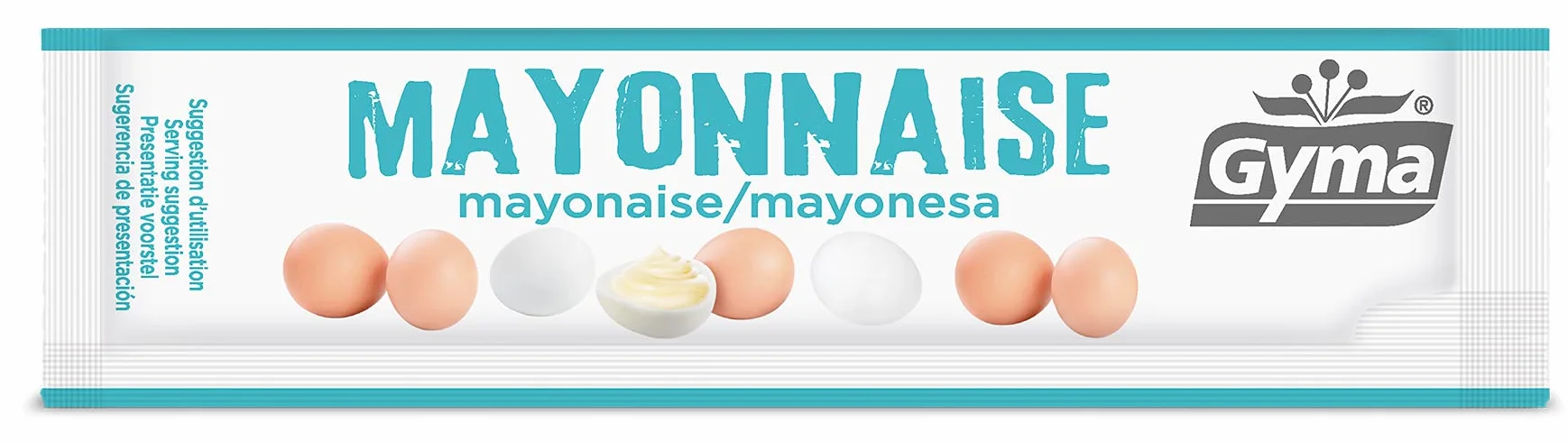 Gyma Boite Distributrice Mayonnaise, Blanc/Bleu, 100 Unités