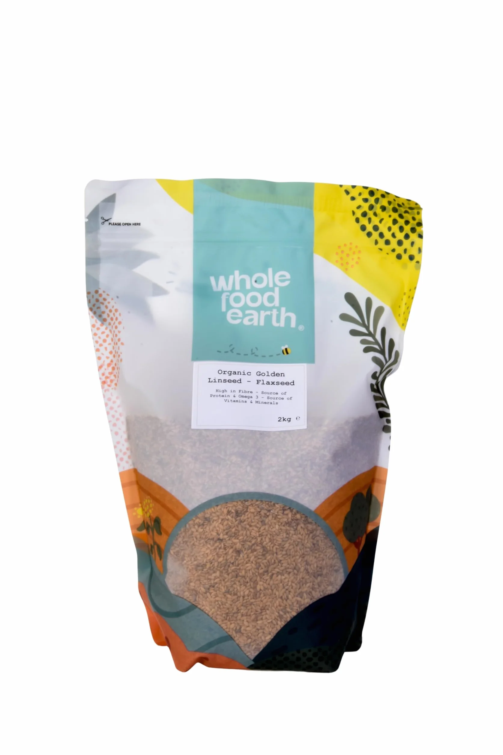 Organic Golden Linseed - Flaxseed - 2kg