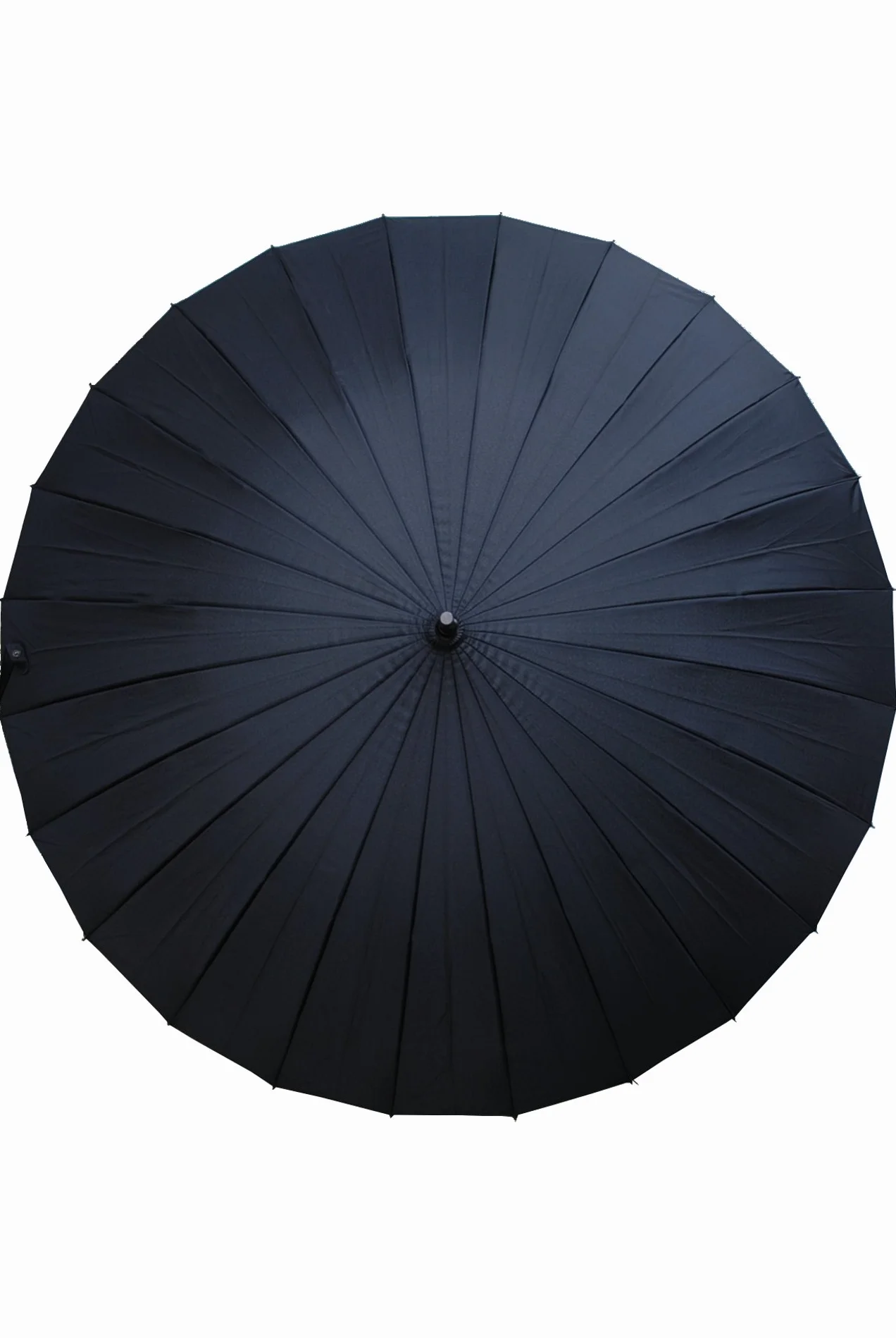COLLAR AND CUFFS LONDON Parapluie Canne Solide Tempete Homme Femme - 24 Baleines Resistant Vent Fort Automatique - Grande Taille XL - Poignée en Bois - Renforcé Avec Fibre de Verre