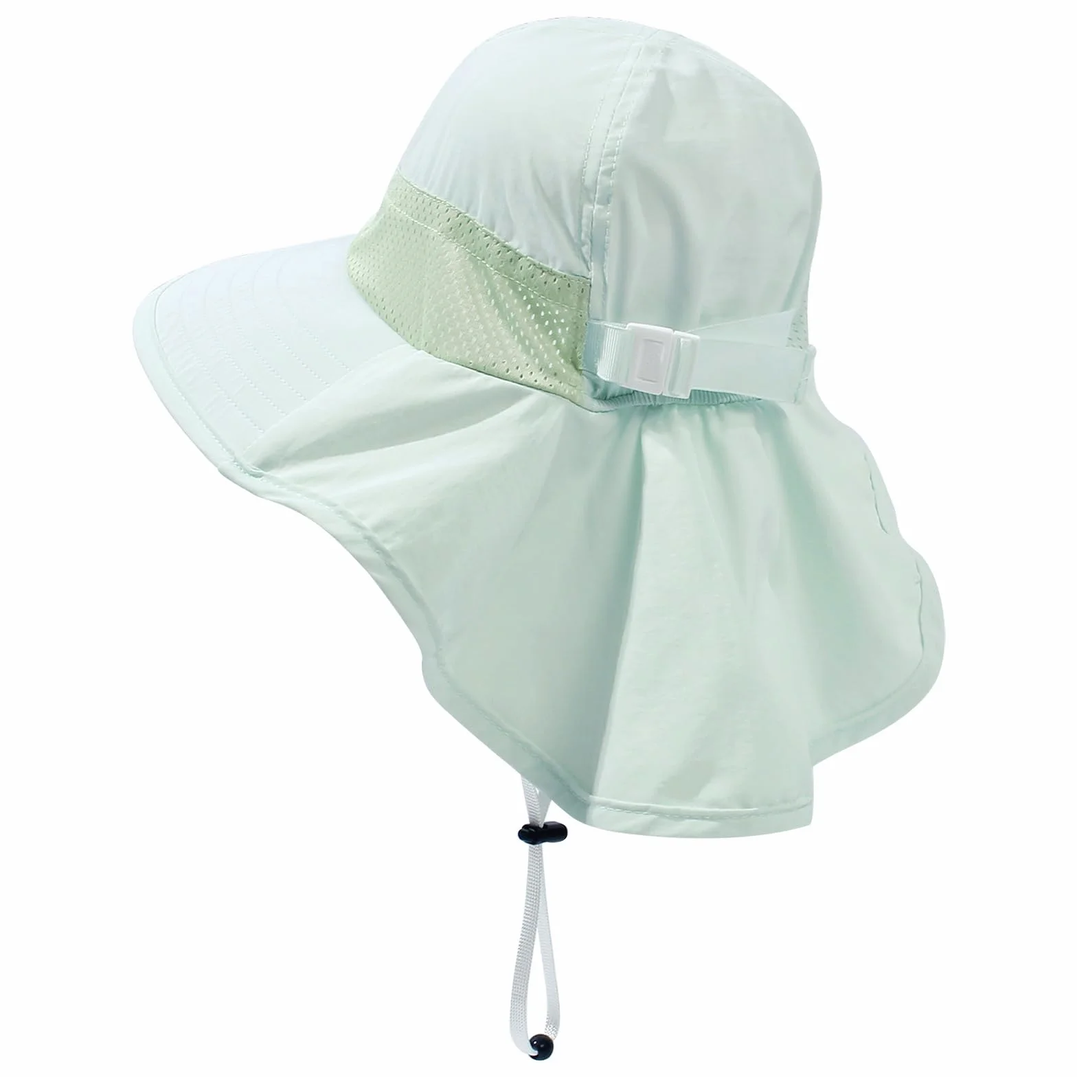 Chapeau De Soleil Bébé UPF 50+ Protection Nuque Large Bord Respirant Été Enfants Garçons Filles