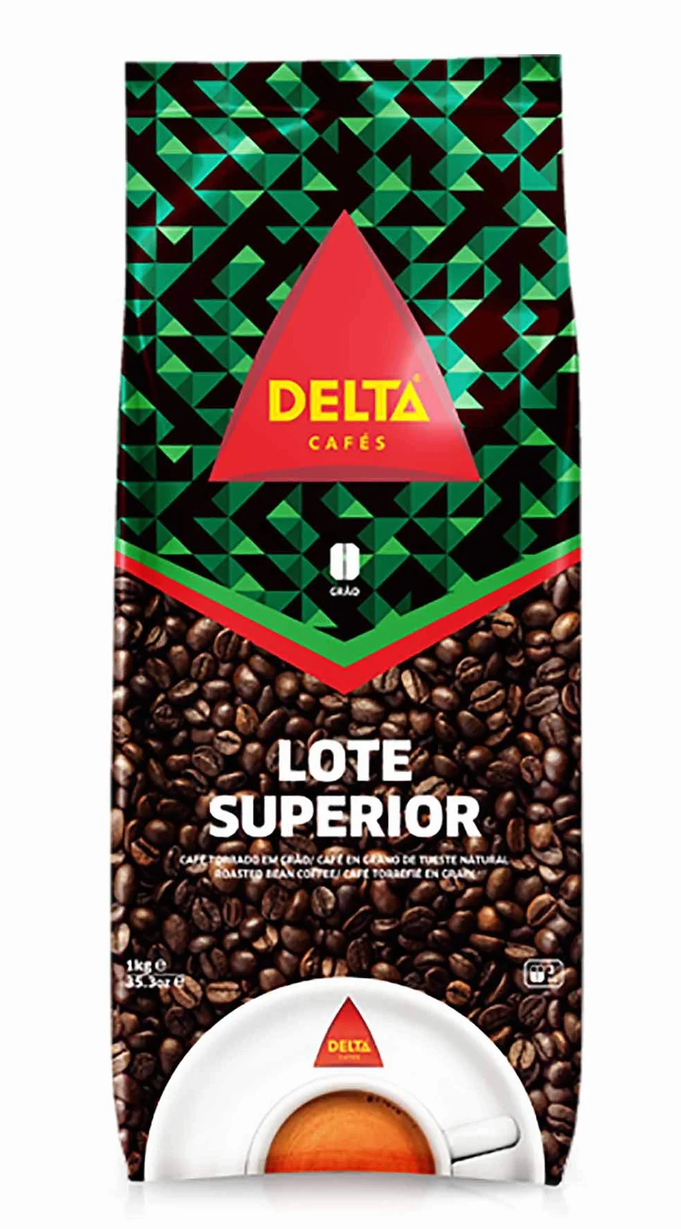 Délicieux Grains de Café Torriéfié Portugais, Supreme, Delta, 1Kg