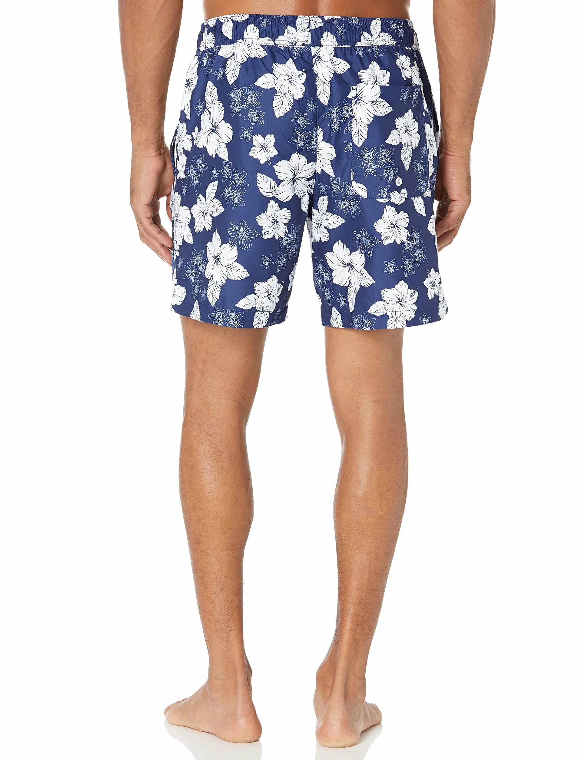 Amazon Essentials Short de Bain Homme avec Doublure en Maille, Poches et Fermeture à Cordon