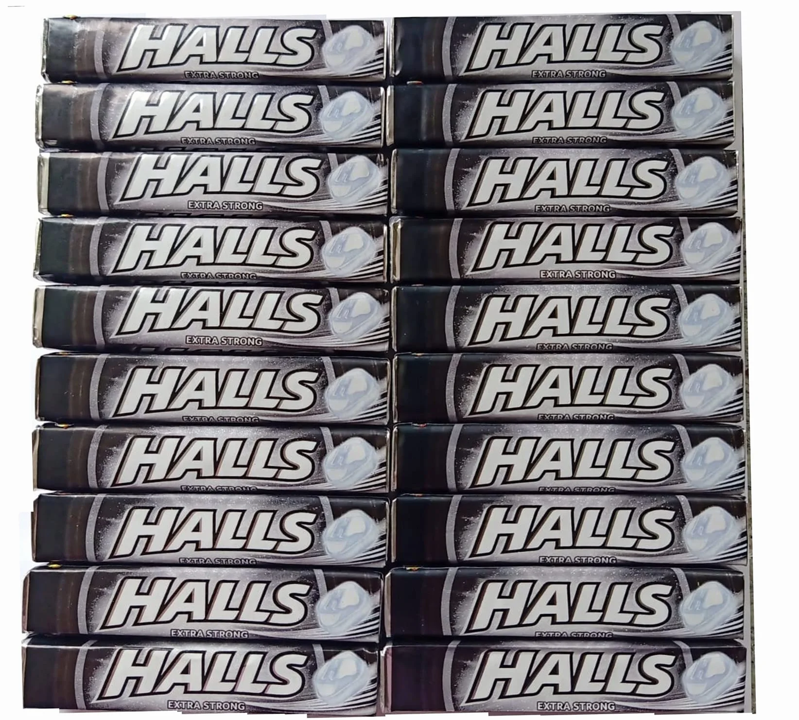 Halls Bonbons d'action au menthol extra forts 33,5 g x 20 unités