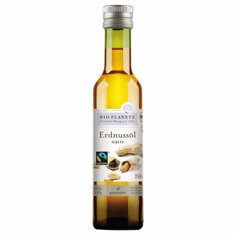 Bio d'huile d'arachide nativement (Bio Planète) 250 ml