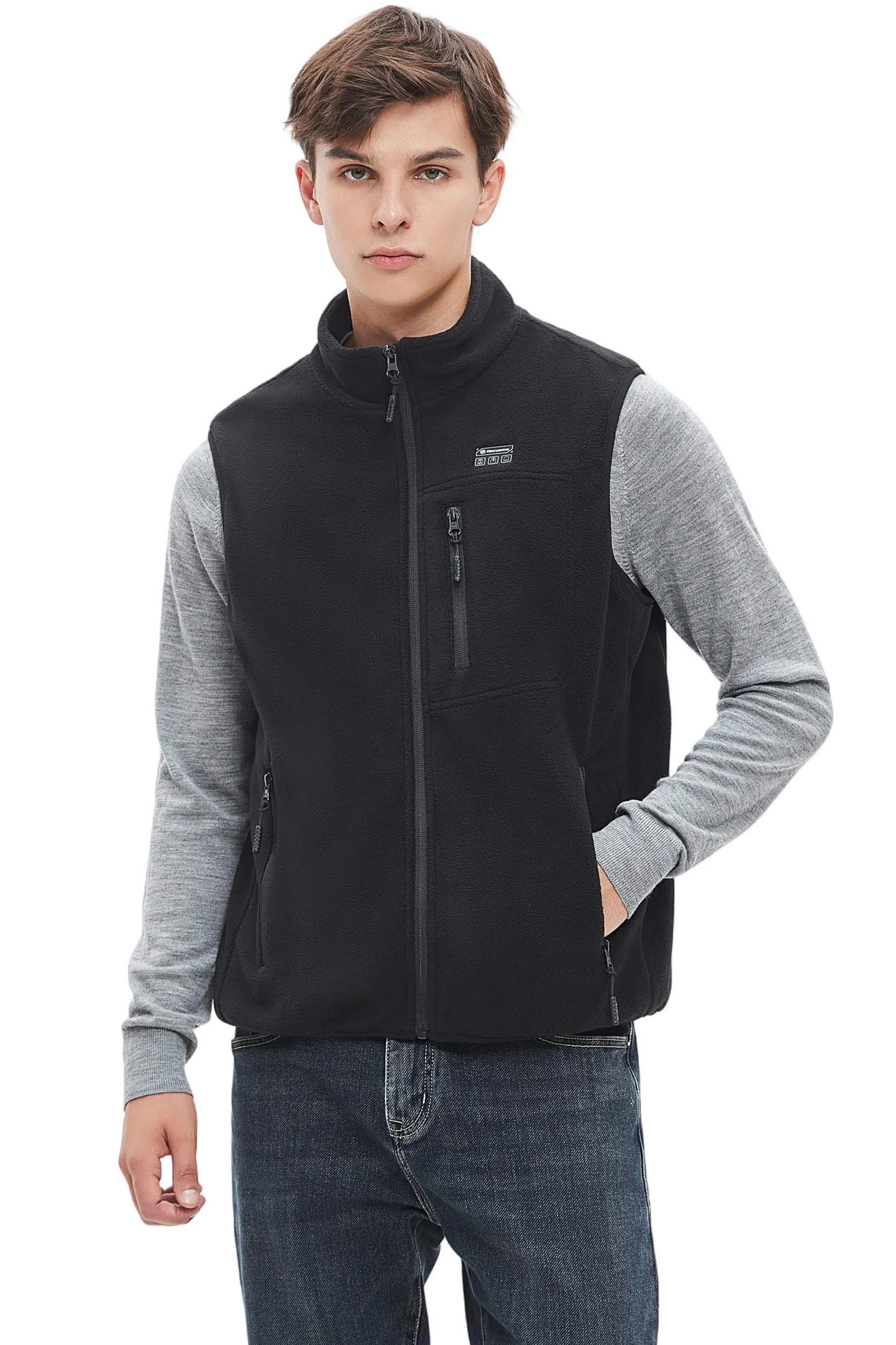Polaire Gilet Chauffant Hommes Batterie 16000mAh 7.4V Incluse