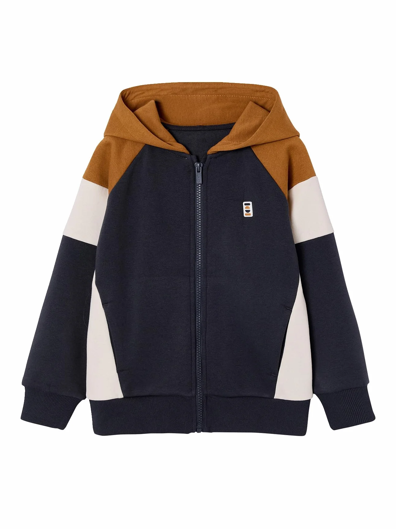 VERTBAUDET Sweat zippé garçon Capuche coloblock