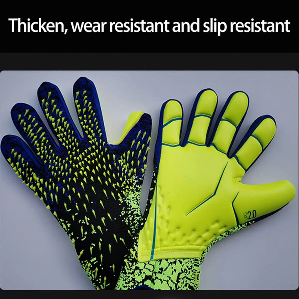 KRUZZO Gants de Gardien de But Football pour Jeunes en Latex Taille 6-10