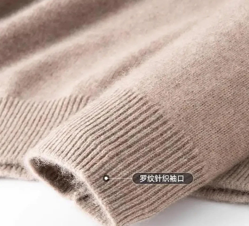 Pull en Cachemire à Col en V pour Hommes Tricoté Décontracté