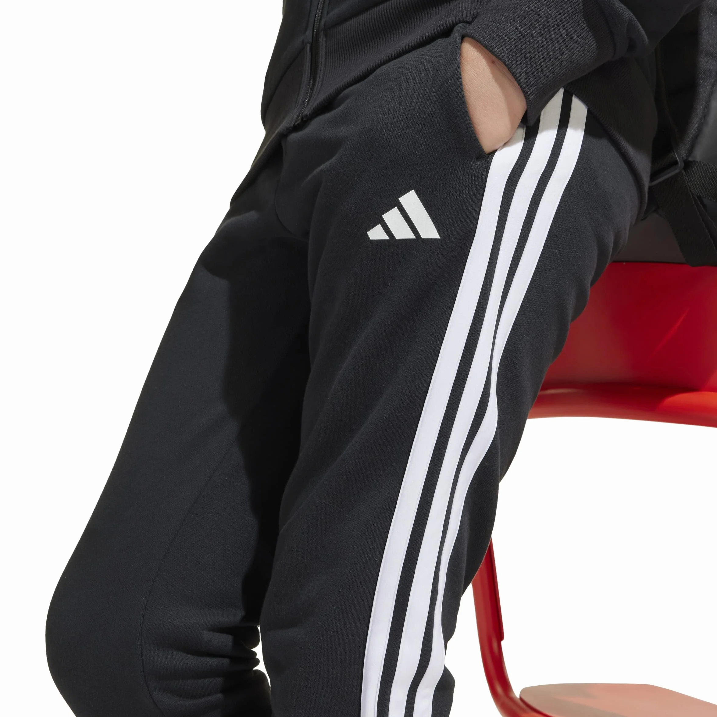 adidas Seasonal Essentials Tiberio 3 Stripes Fleece Tracksuit Enfant