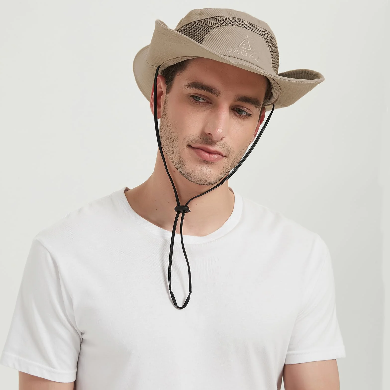 Chapeau de Soleil Hommes Protection UV UPF 50+ Coton Safari Boonie Pliable pour Plage Randonnée