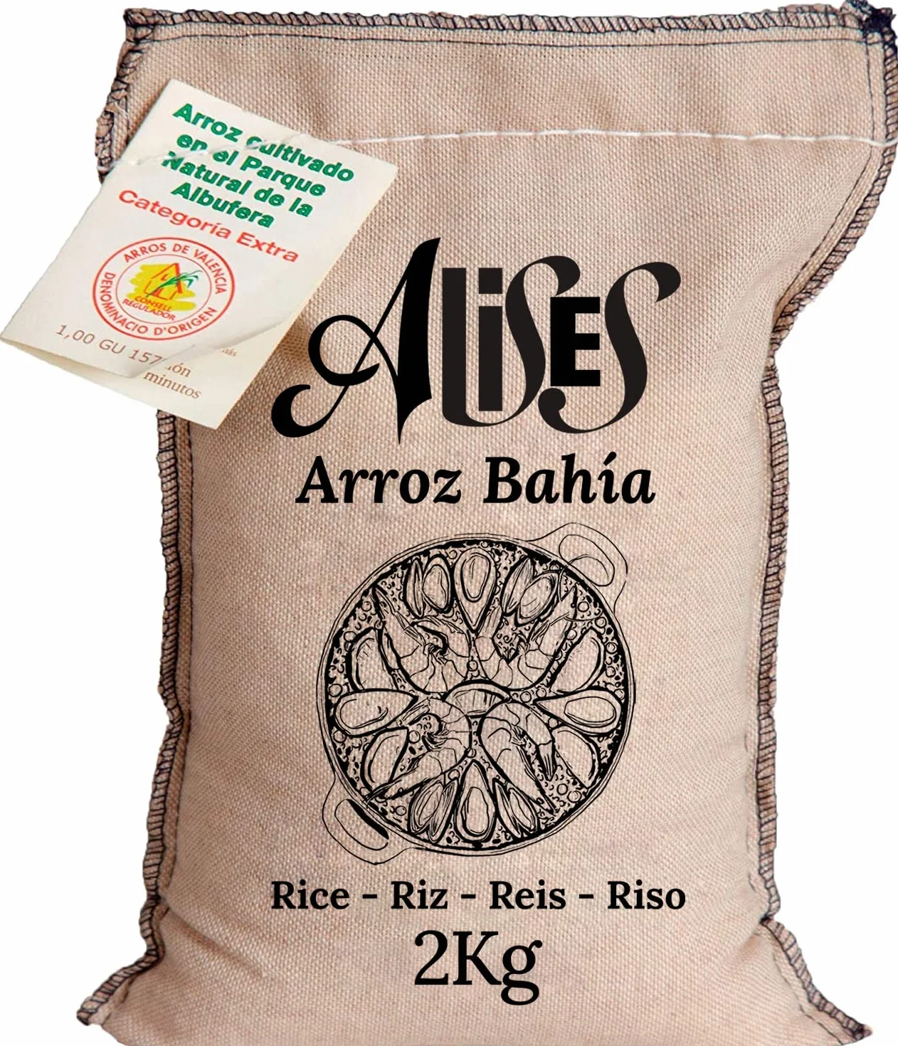 2 x 1Kg D. O. Bahia Paella Rice - Arroz La Marjal