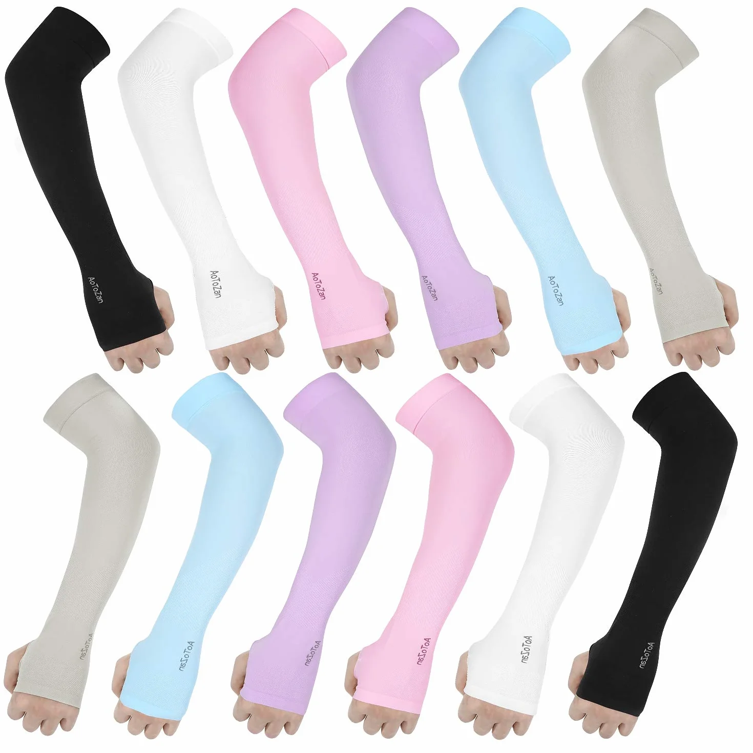 Manchon de Compression Bras UPF50+ UV Protection pour Sport Running Golf Cyclisme