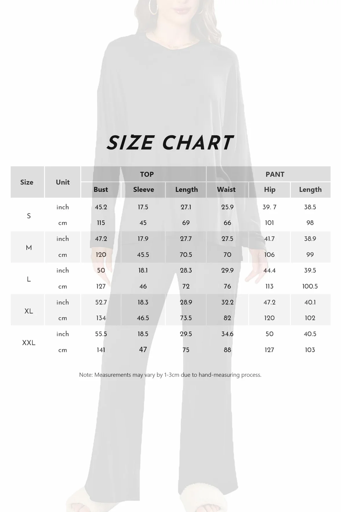 Ensemble Survêtement Femme 2 Pièces Loungewear Pyjama Manche Longue Pantalon Tenue Décontracté avec Poches Hiver