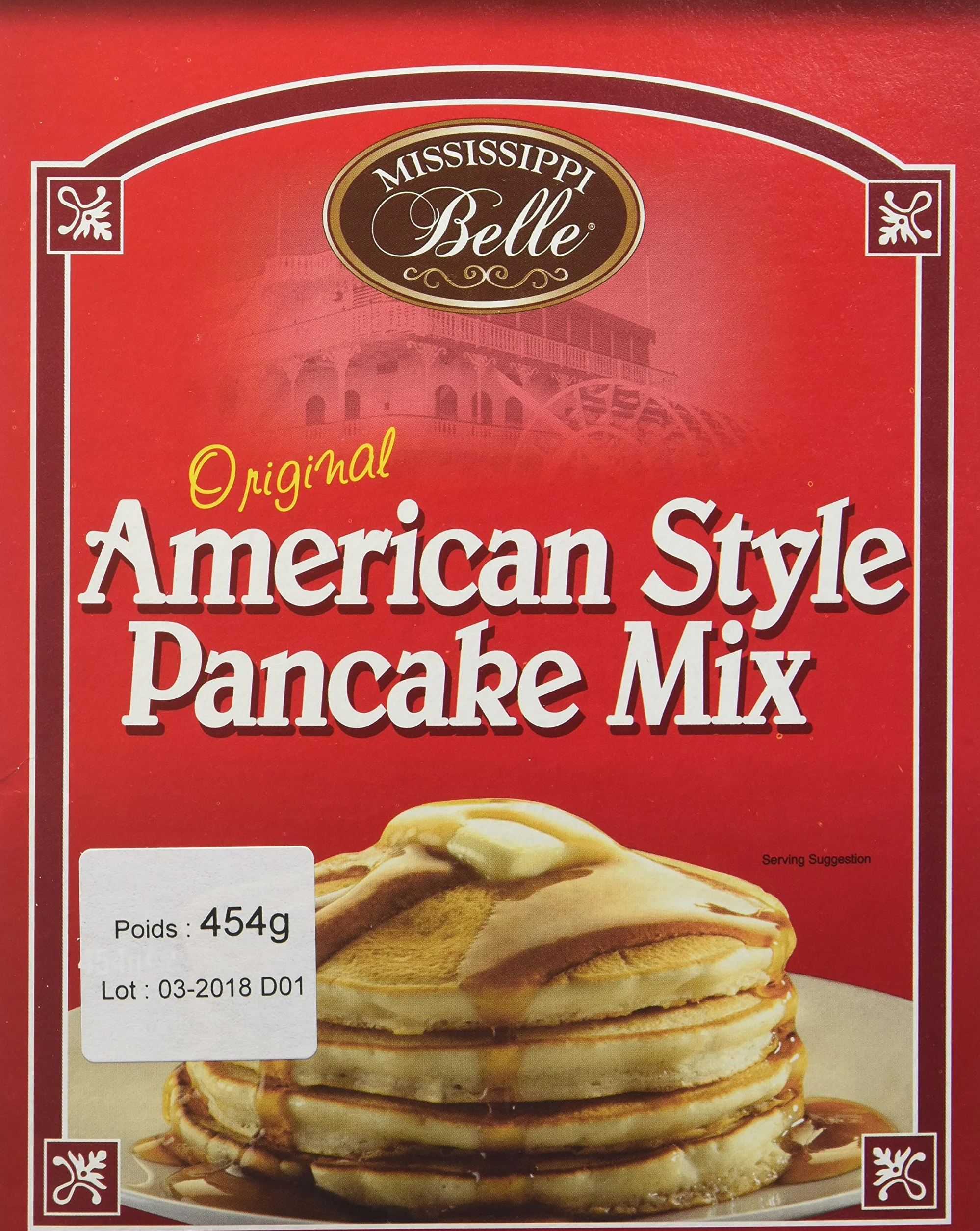 MISSISSIPPI BELLE Préparation pour Pancake 454 g (L'emballage peut varier)