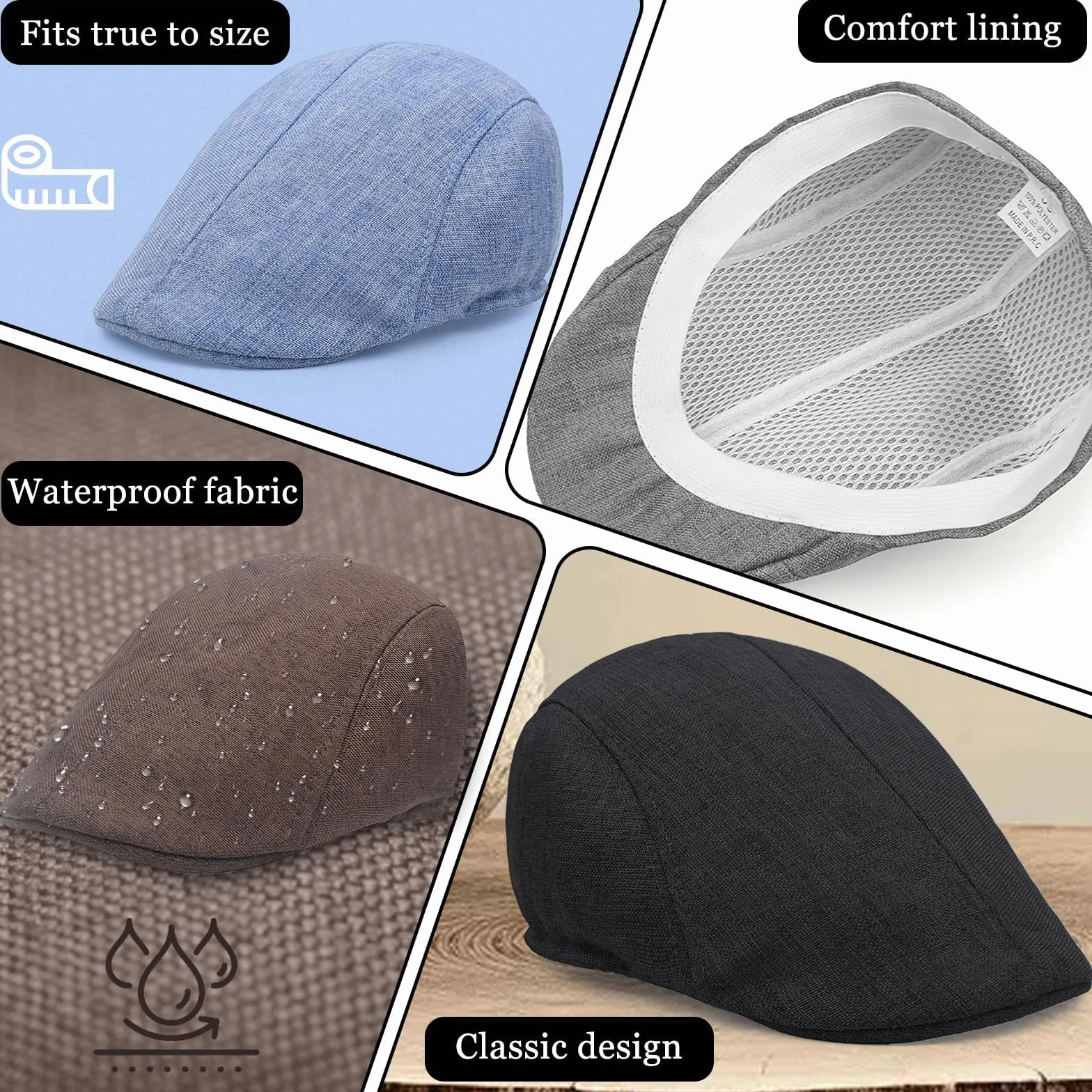 Casquettes Plates pour Hommes