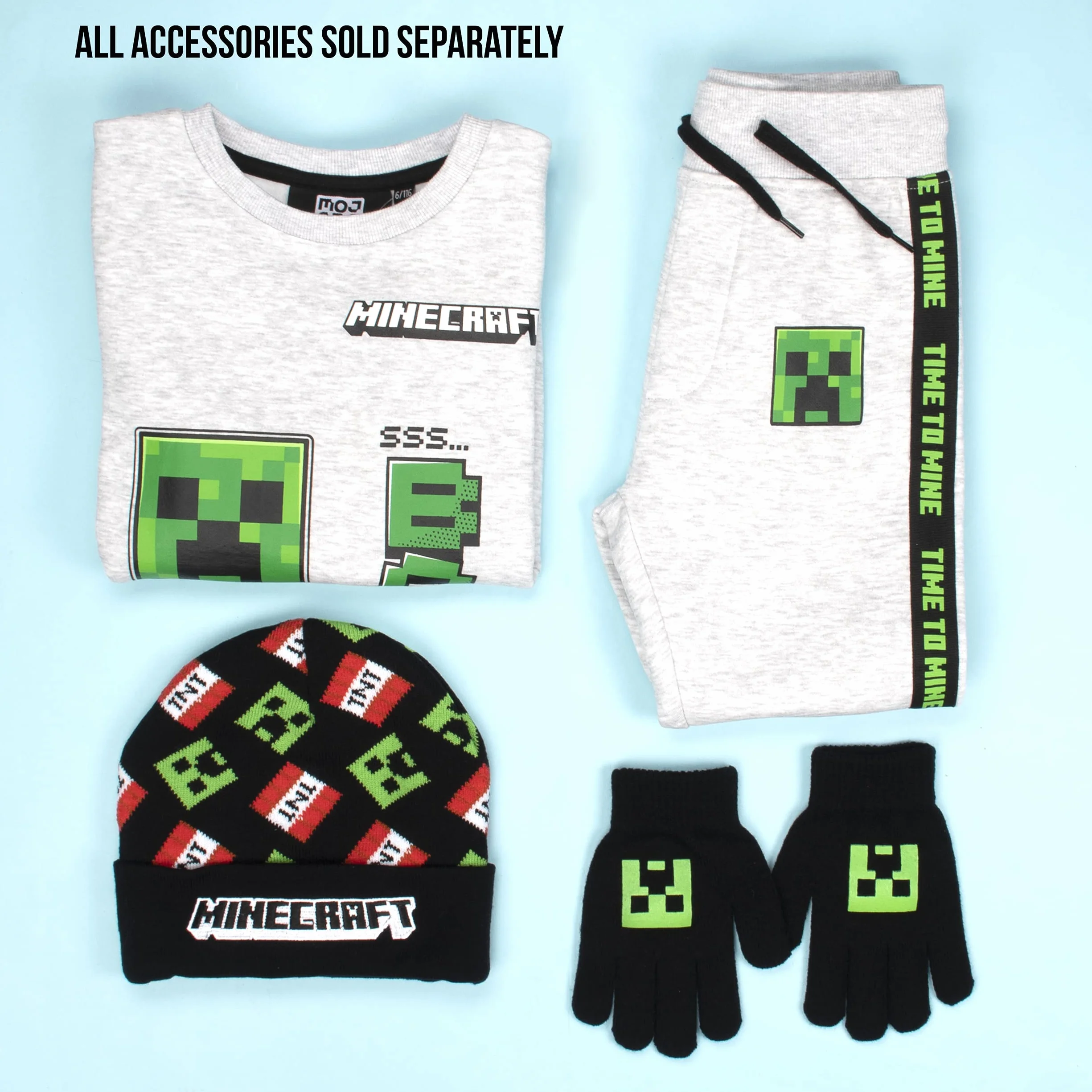 Minecraft Sweat-shirt Cadeau Garçons Jeu Anniversaire T-shirt 5-12 Ans